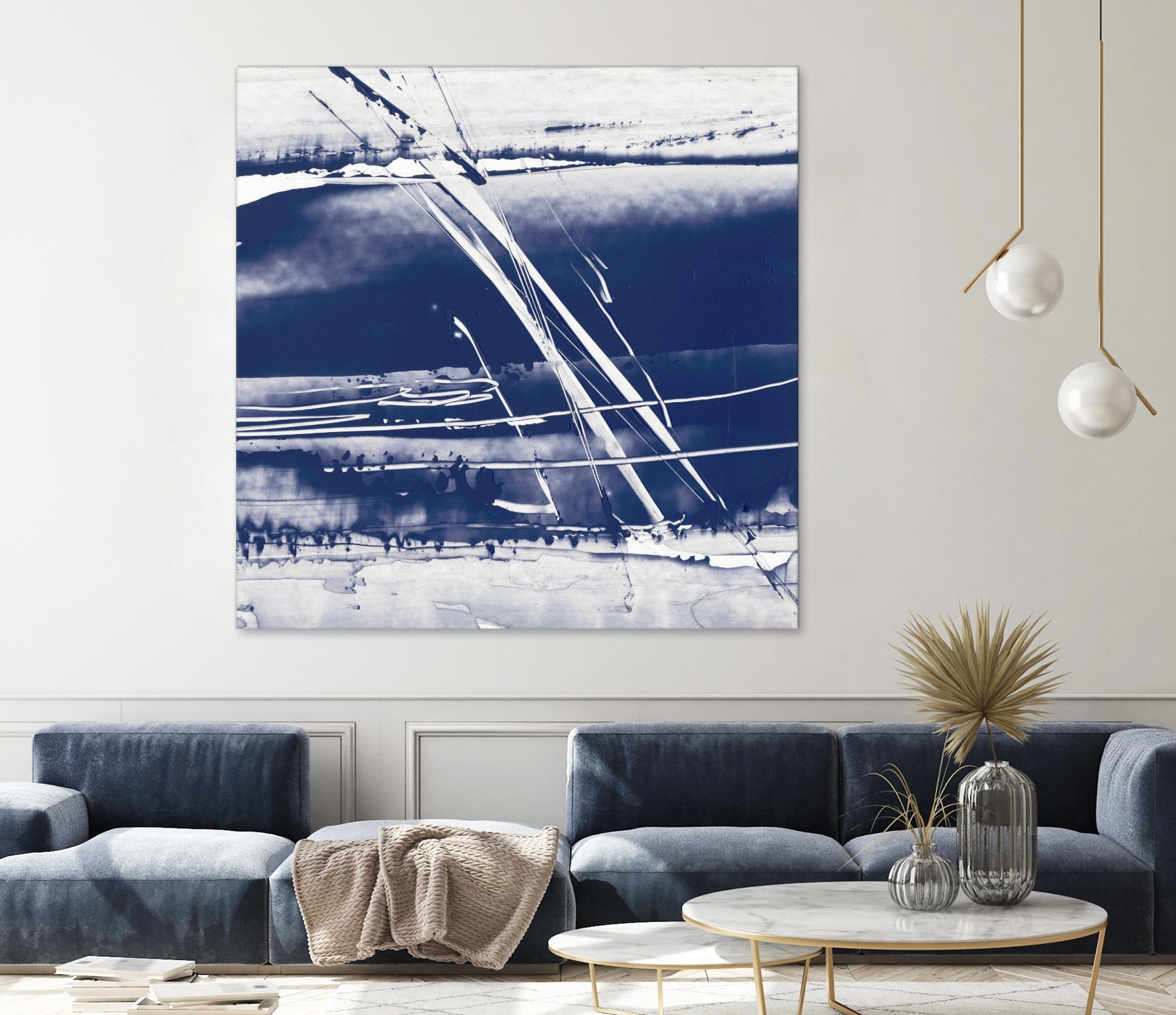 Alternating Current II by Ethan Harper on GIANT ART - blue abstract