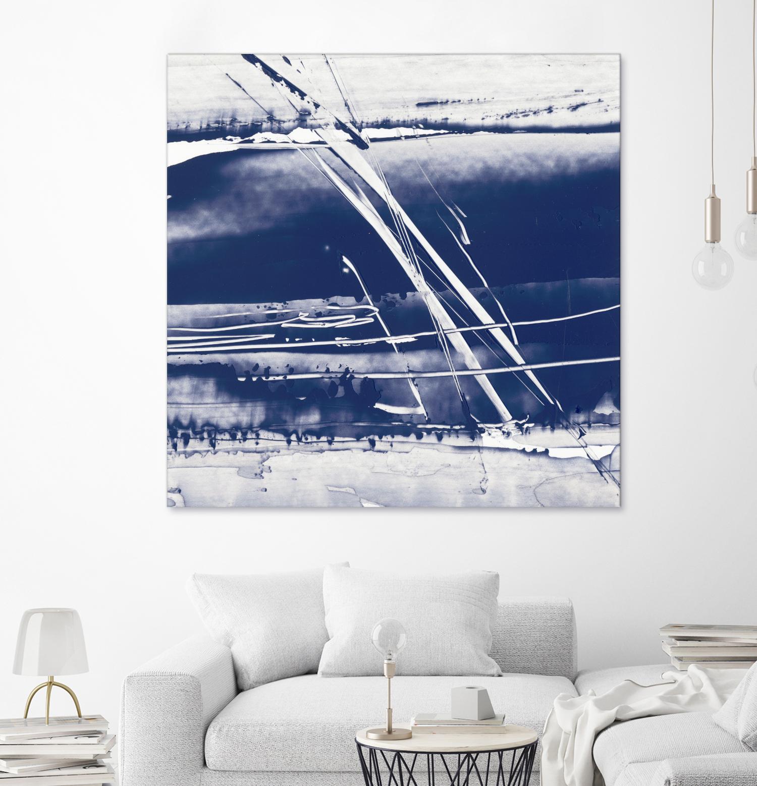 Alternating Current II by Ethan Harper on GIANT ART - blue abstract