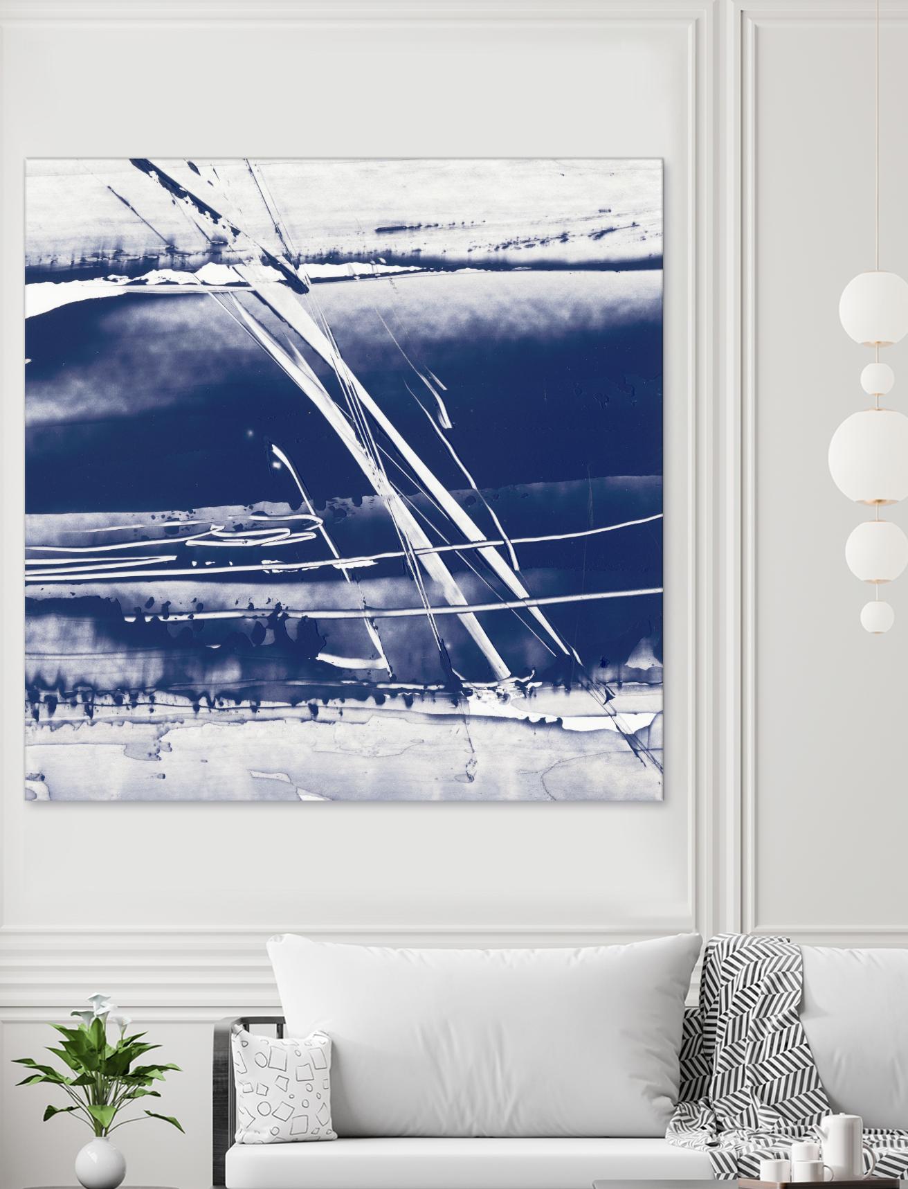 Alternating Current II by Ethan Harper on GIANT ART - blue abstract