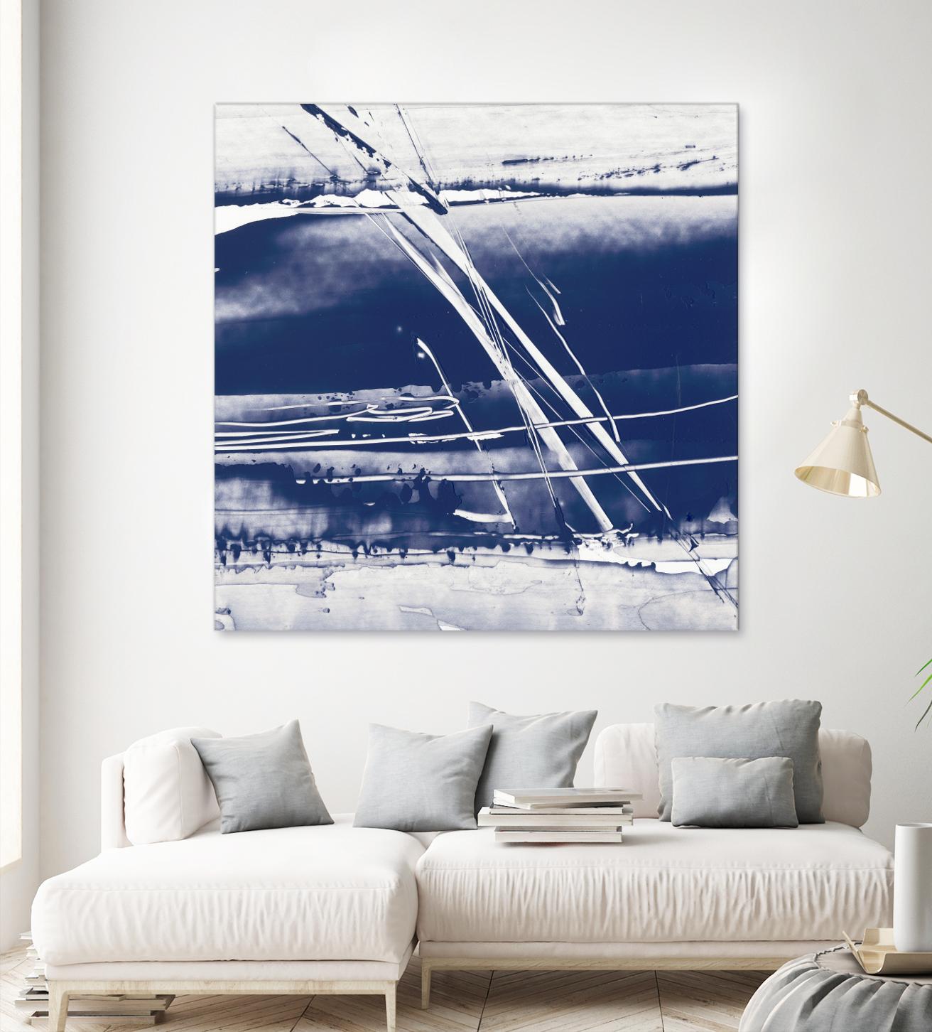 Alternating Current II by Ethan Harper on GIANT ART - blue abstract