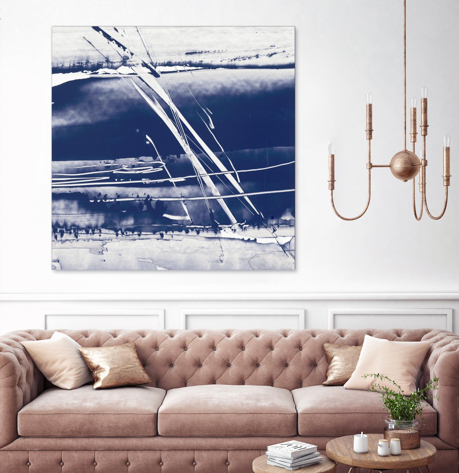 Alternating Current II by Ethan Harper on GIANT ART - blue abstract