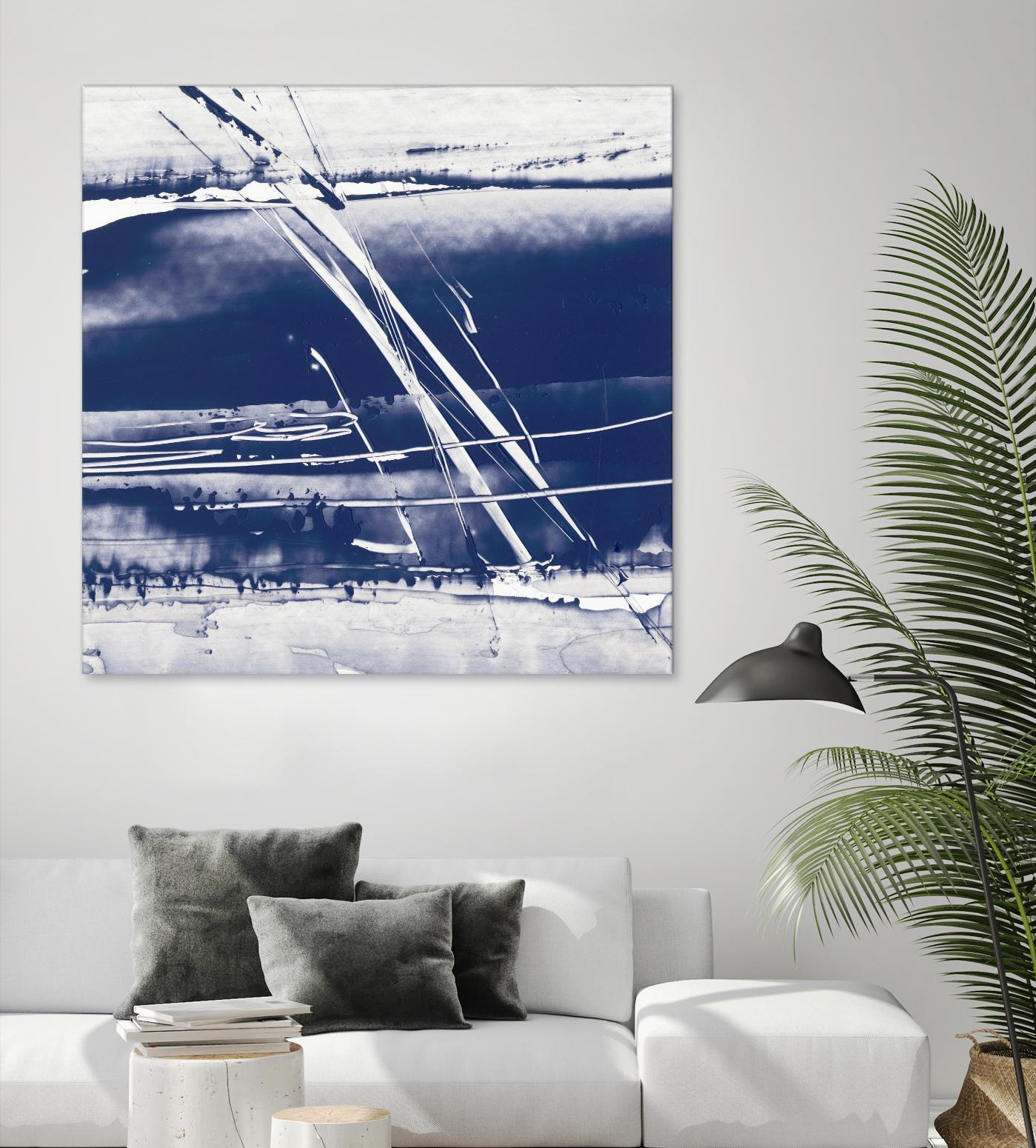 Alternating Current II by Ethan Harper on GIANT ART - blue abstract