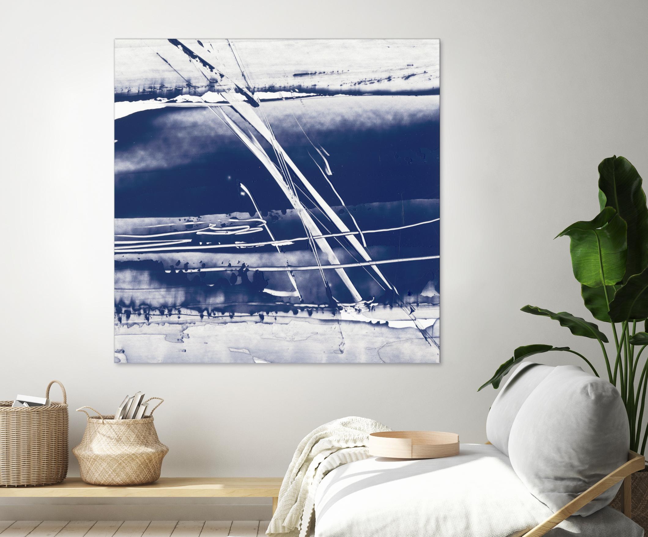 Alternating Current II by Ethan Harper on GIANT ART - blue abstract