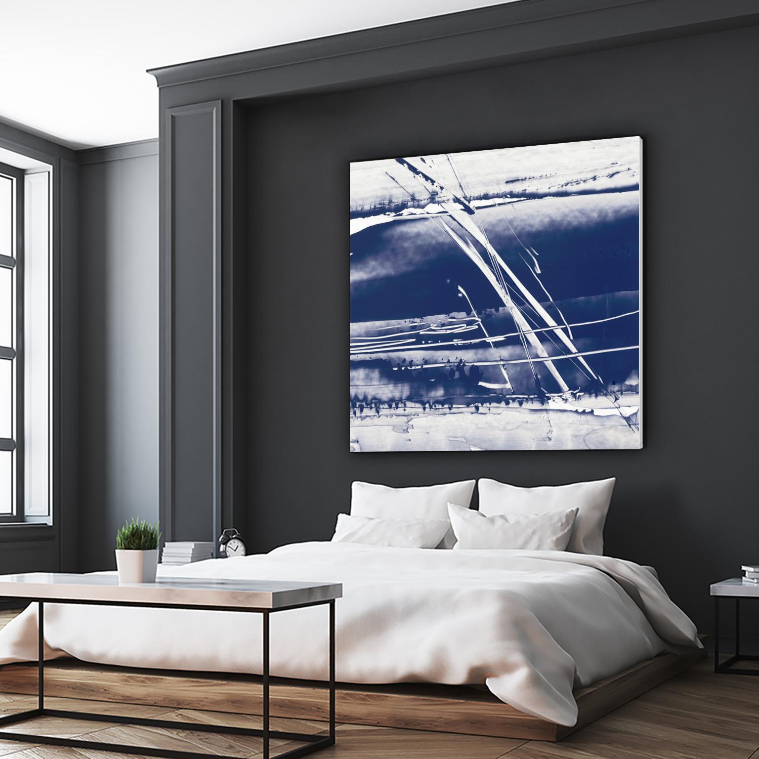 Alternating Current II by Ethan Harper on GIANT ART - blue abstract