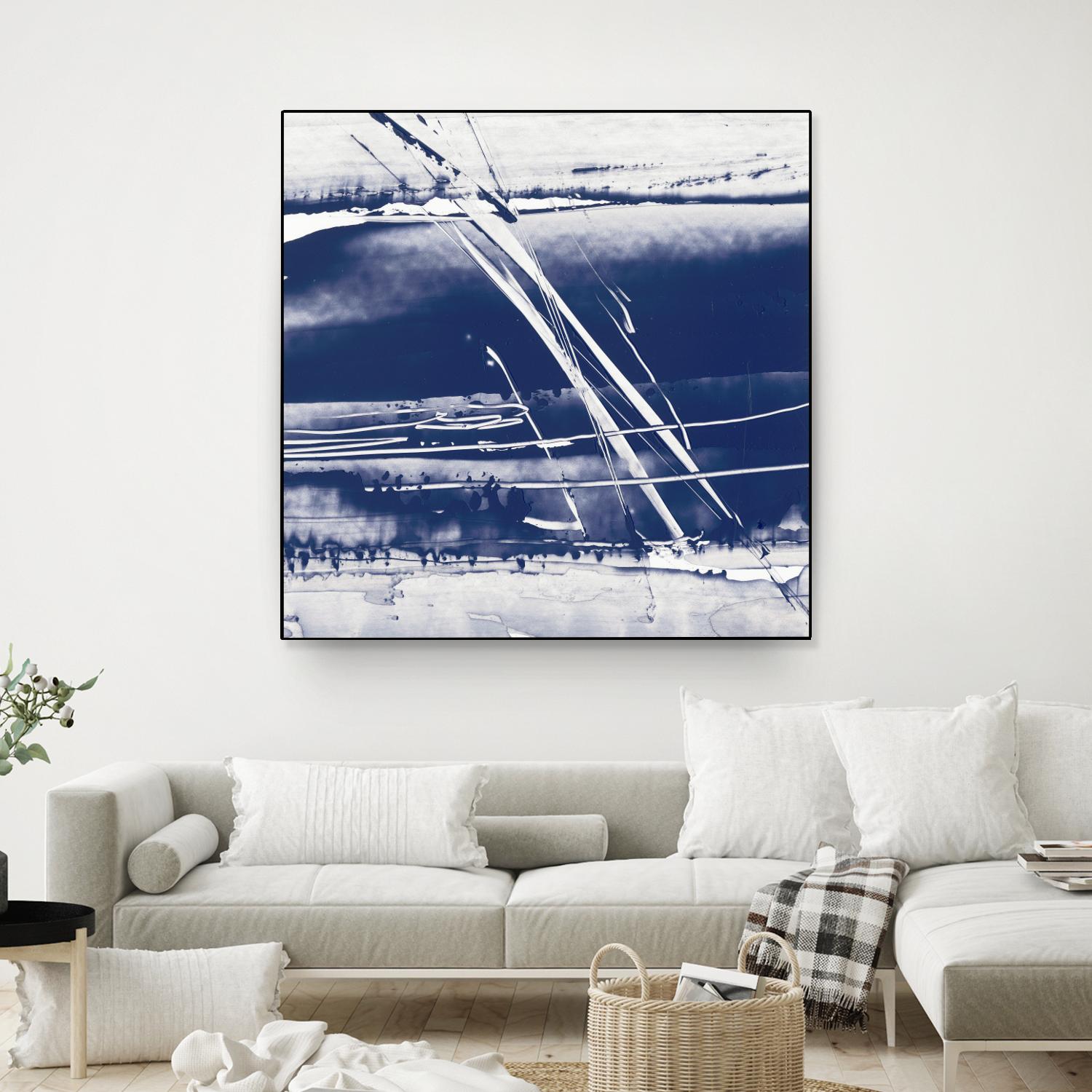 Alternating Current II by Ethan Harper on GIANT ART - blue abstract