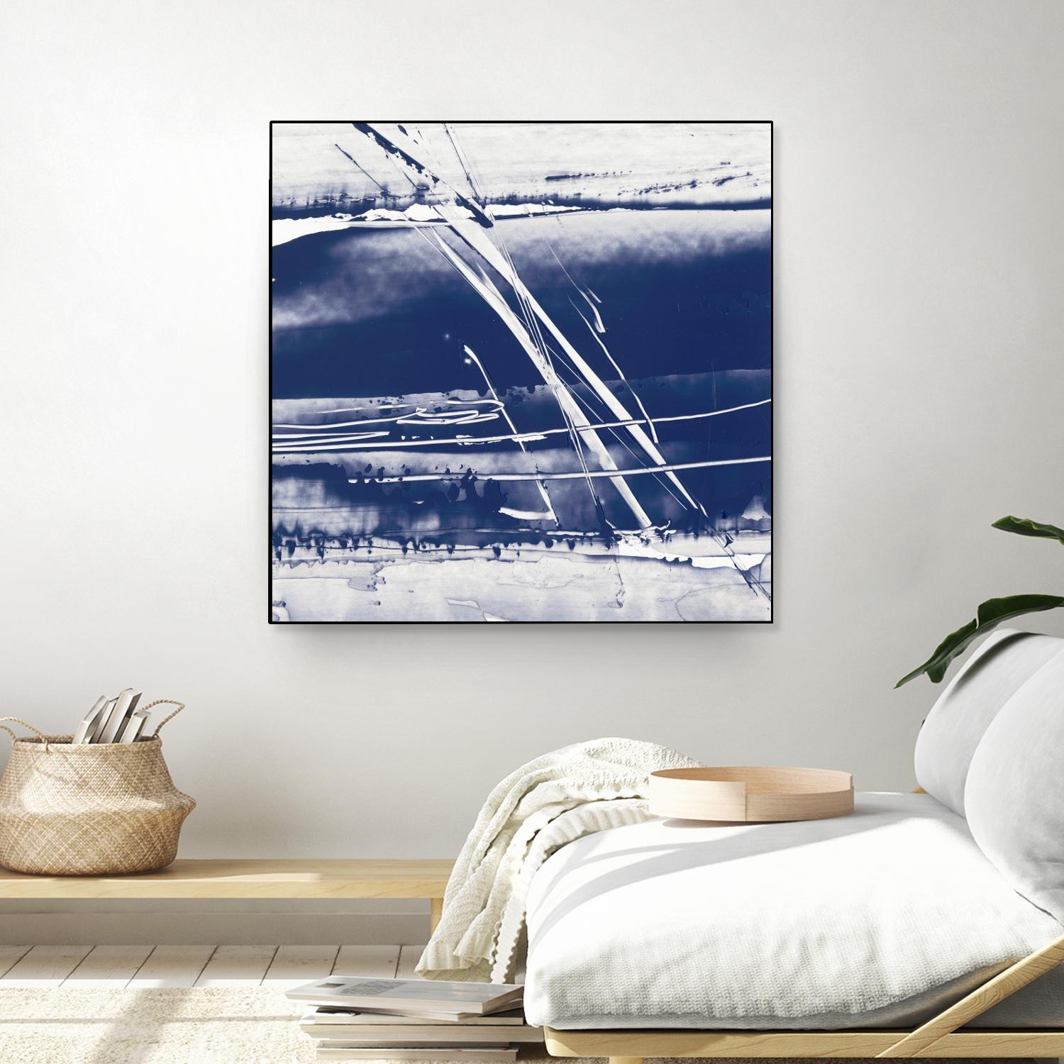 Alternating Current II by Ethan Harper on GIANT ART - blue abstract