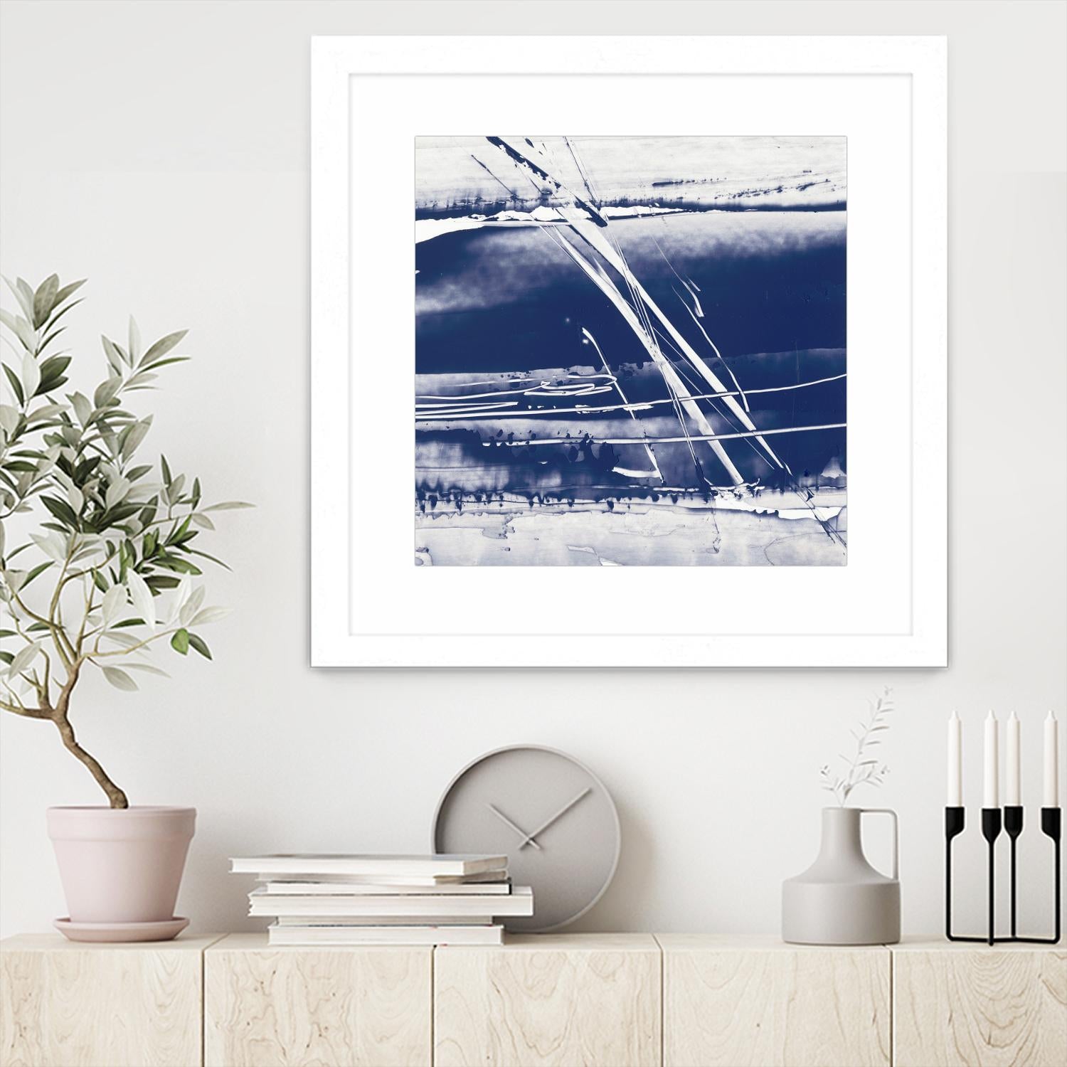 Alternating Current II by Ethan Harper on GIANT ART - blue abstract