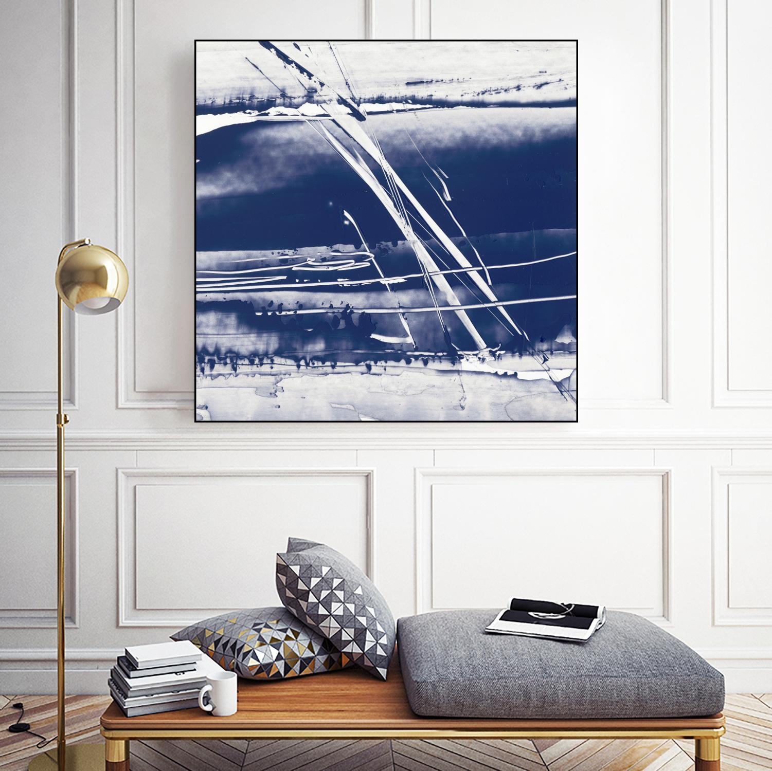 Alternating Current II by Ethan Harper on GIANT ART - blue abstract