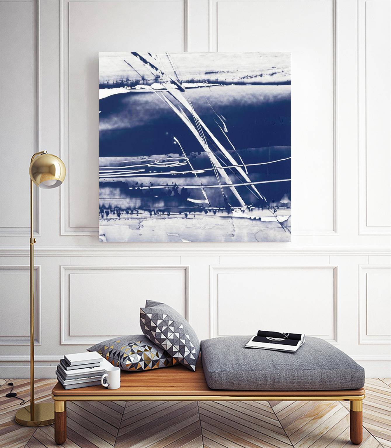 Alternating Current II by Ethan Harper on GIANT ART - blue abstract