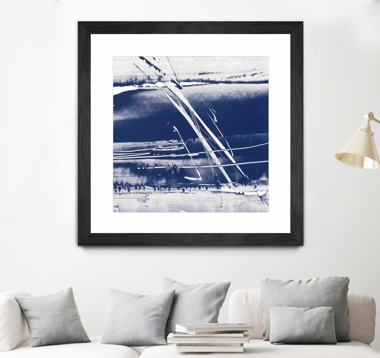 Alternating Current II by Ethan Harper on GIANT ART - blue abstract