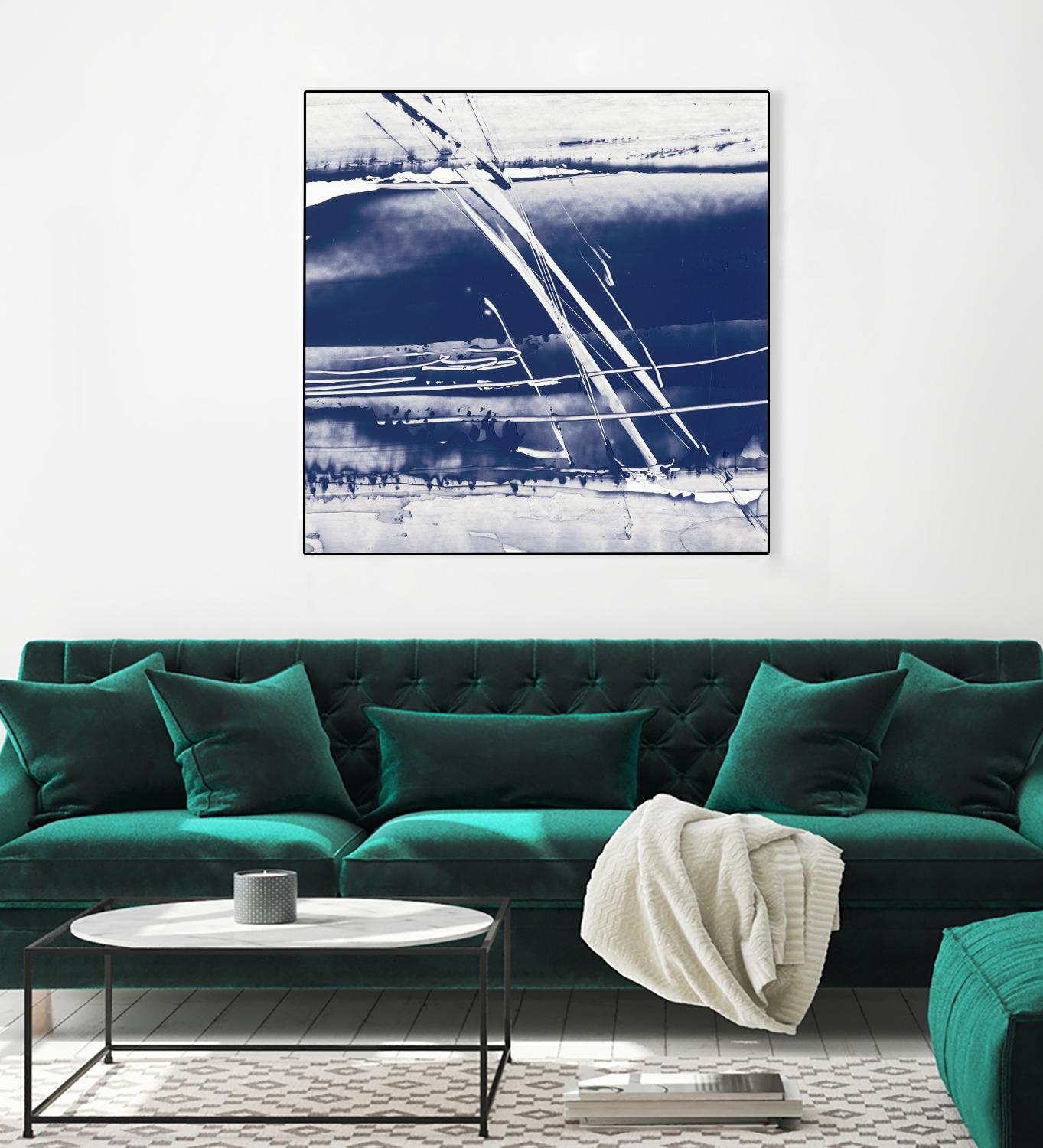 Alternating Current II by Ethan Harper on GIANT ART - blue abstract