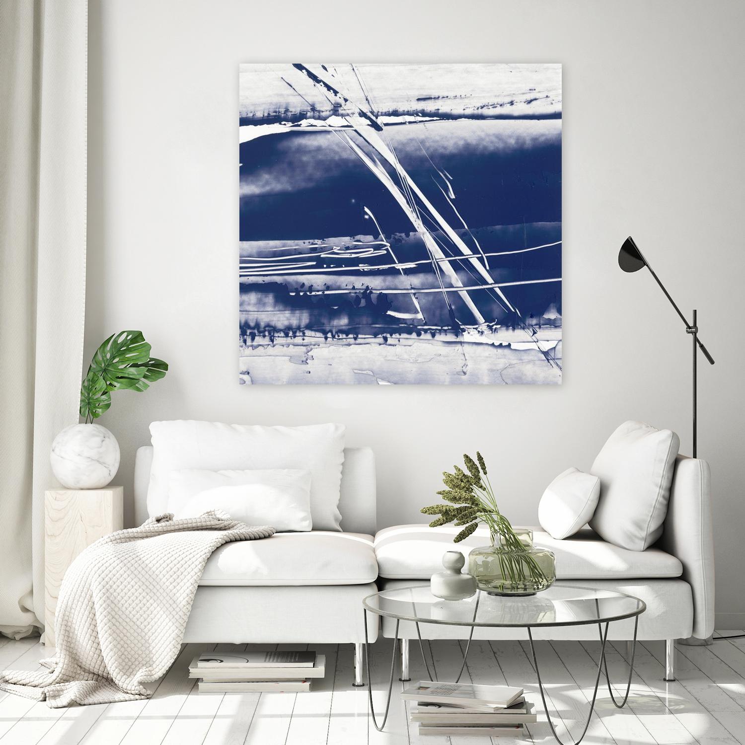 Alternating Current II by Ethan Harper on GIANT ART - blue abstract