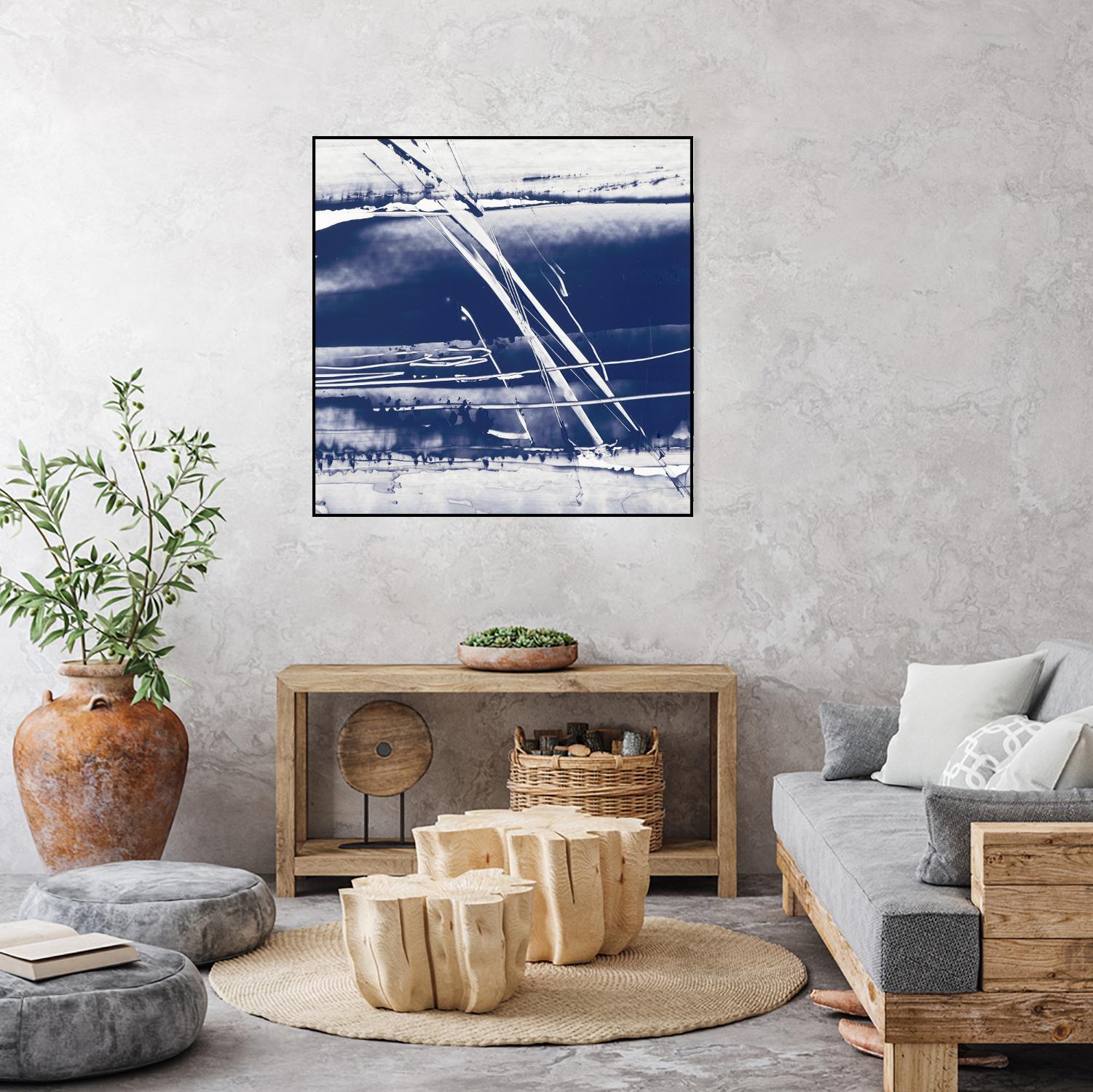 Alternating Current II by Ethan Harper on GIANT ART - blue abstract