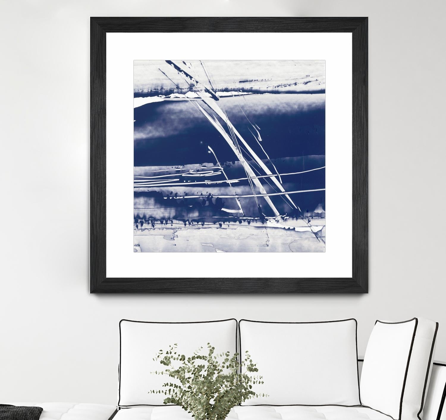 Alternating Current II by Ethan Harper on GIANT ART - blue abstract