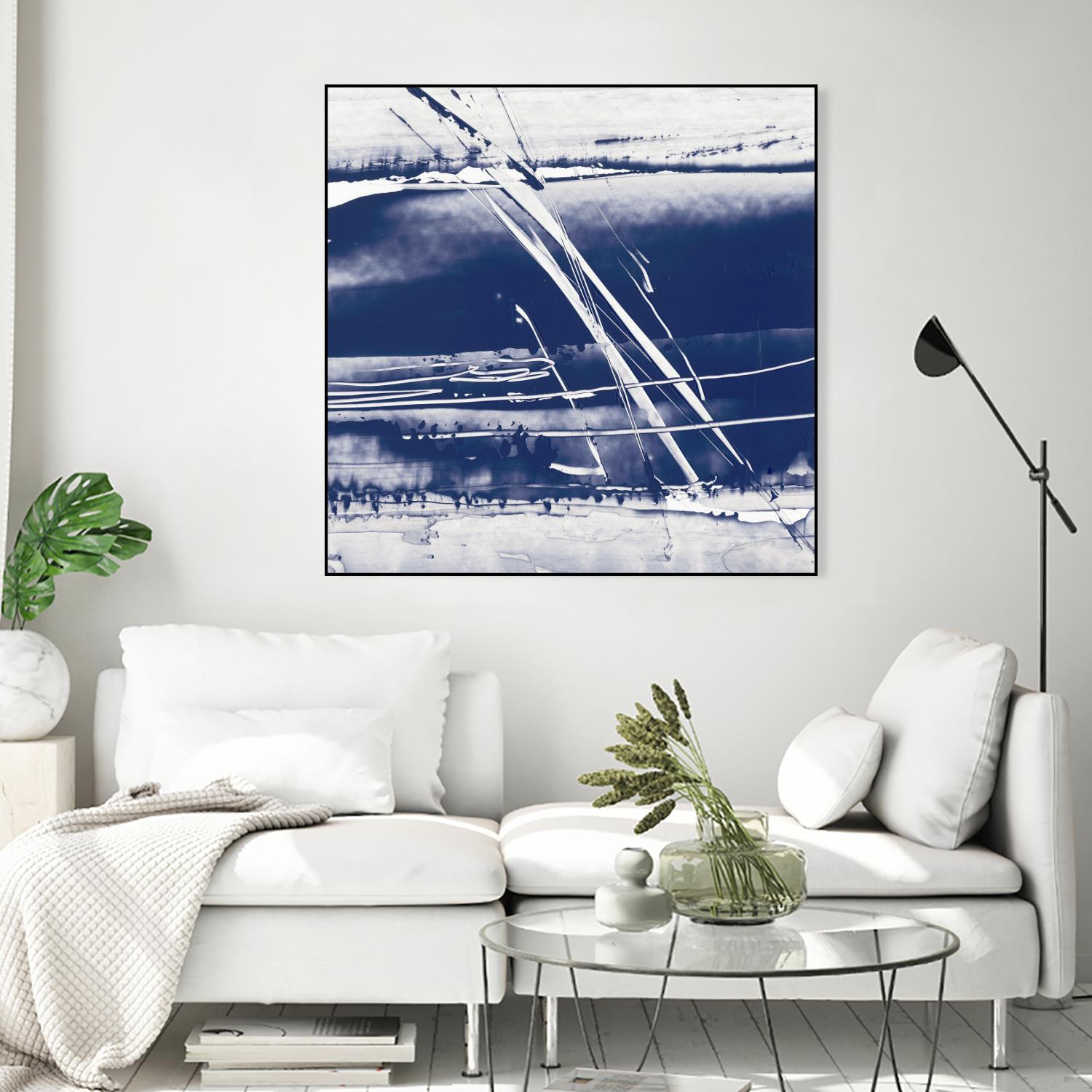 Alternating Current II by Ethan Harper on GIANT ART - blue abstract