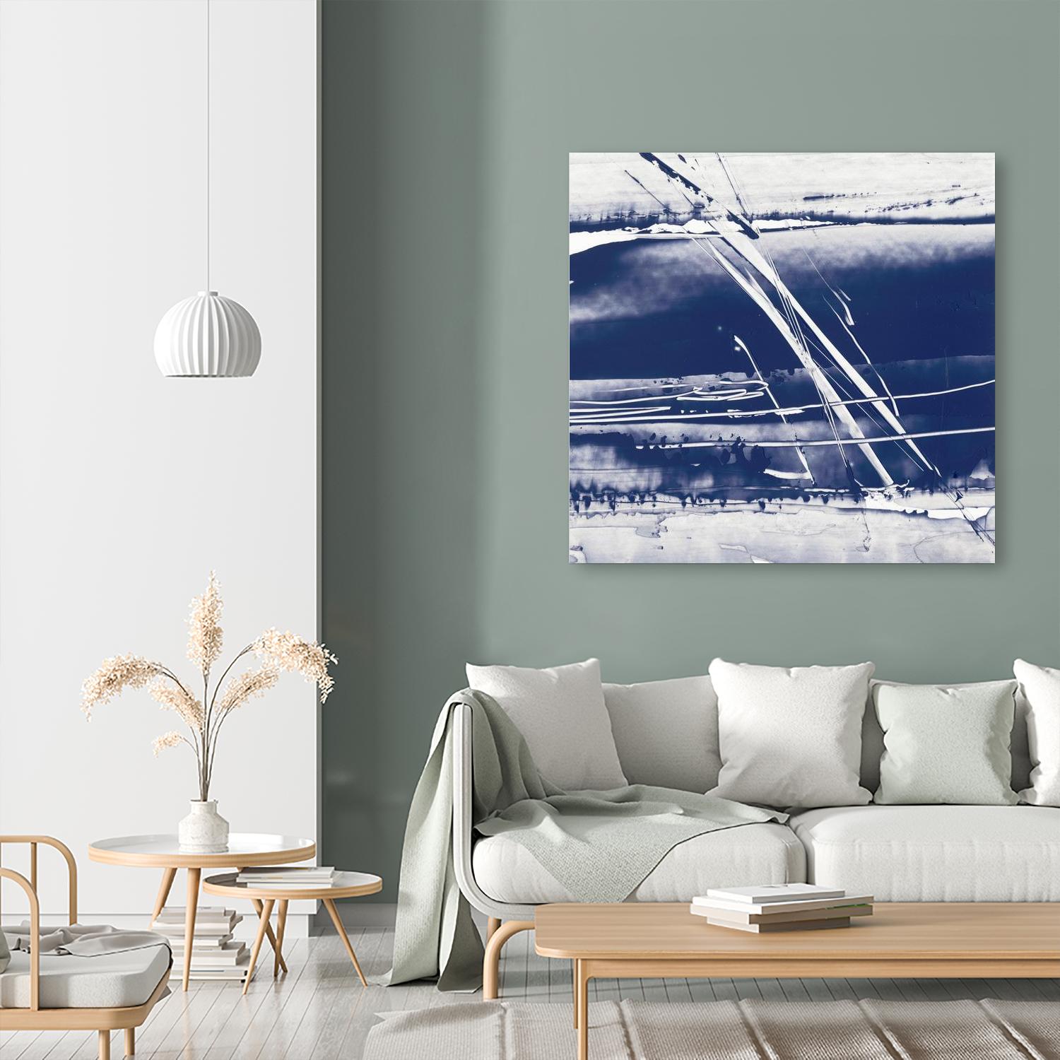 Alternating Current II by Ethan Harper on GIANT ART - blue abstract