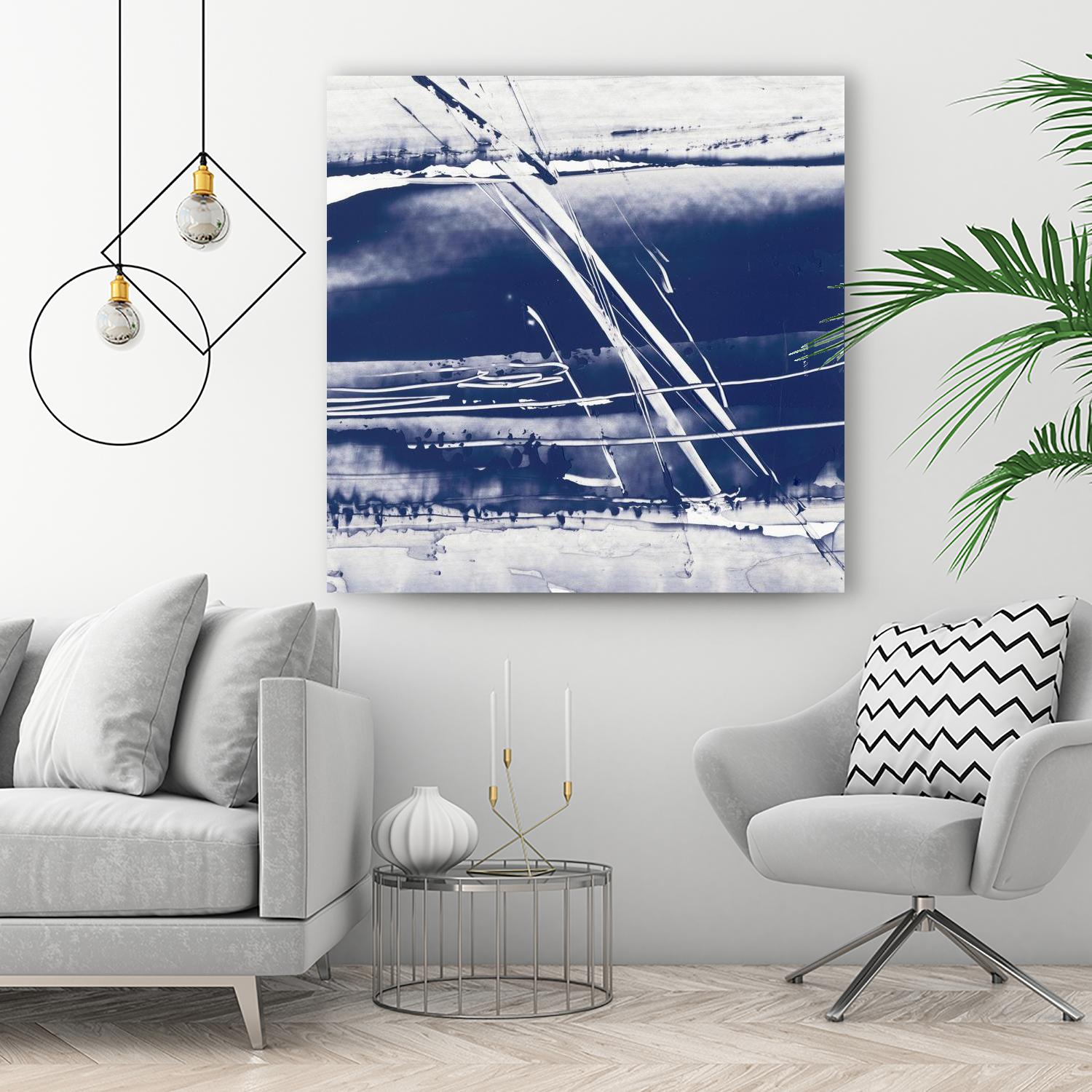 Alternating Current II by Ethan Harper on GIANT ART - blue abstract