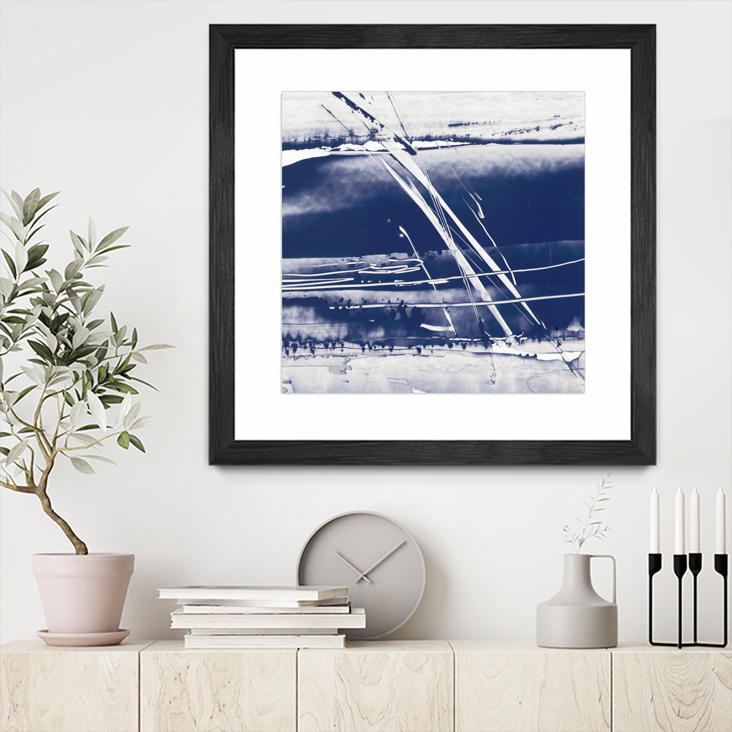 Alternating Current II by Ethan Harper on GIANT ART - blue abstract