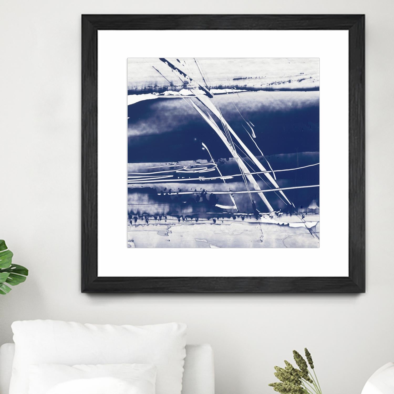 Alternating Current II by Ethan Harper on GIANT ART - blue abstract