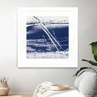 Alternating Current II by Ethan Harper on GIANT ART - blue abstract