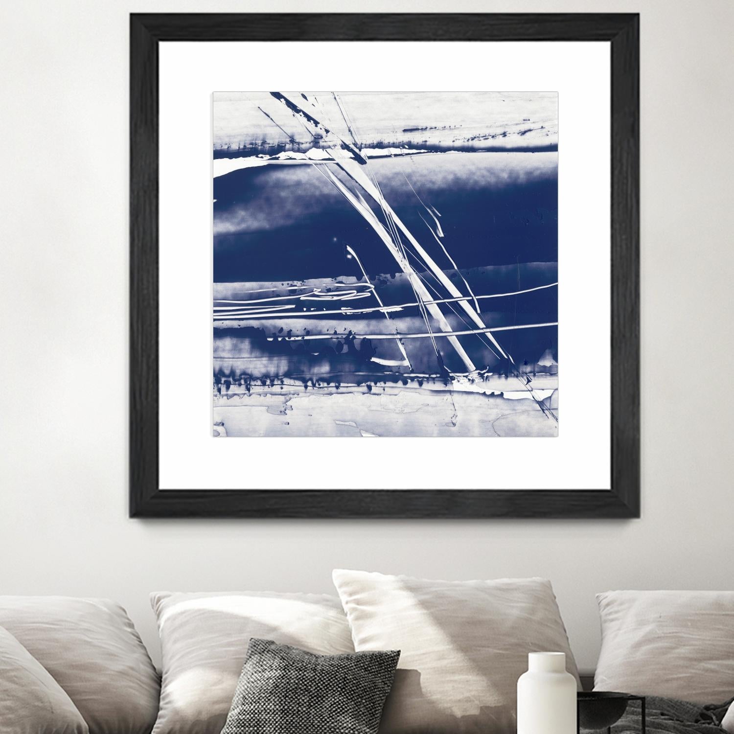 Alternating Current II by Ethan Harper on GIANT ART - blue abstract