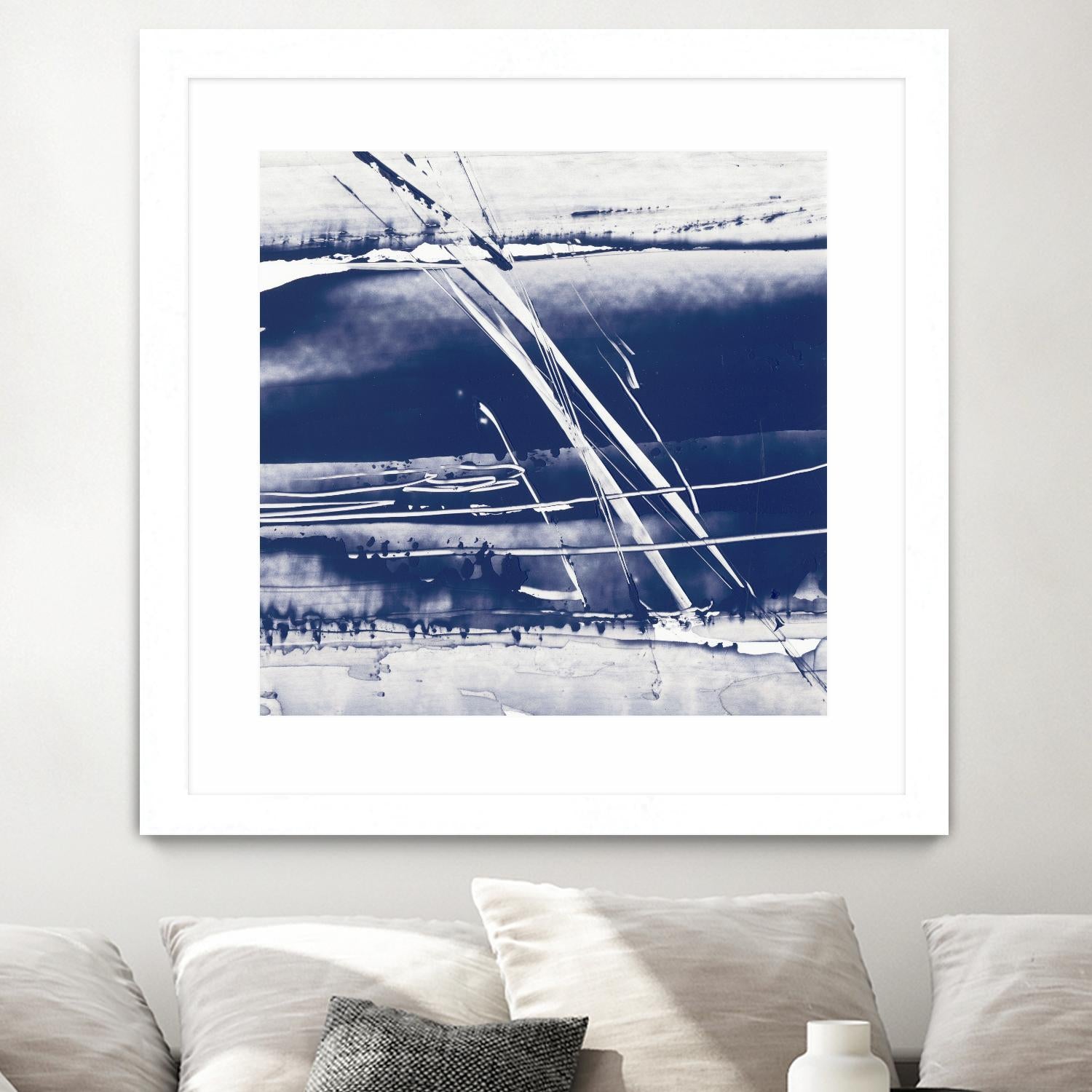 Alternating Current II by Ethan Harper on GIANT ART - blue abstract