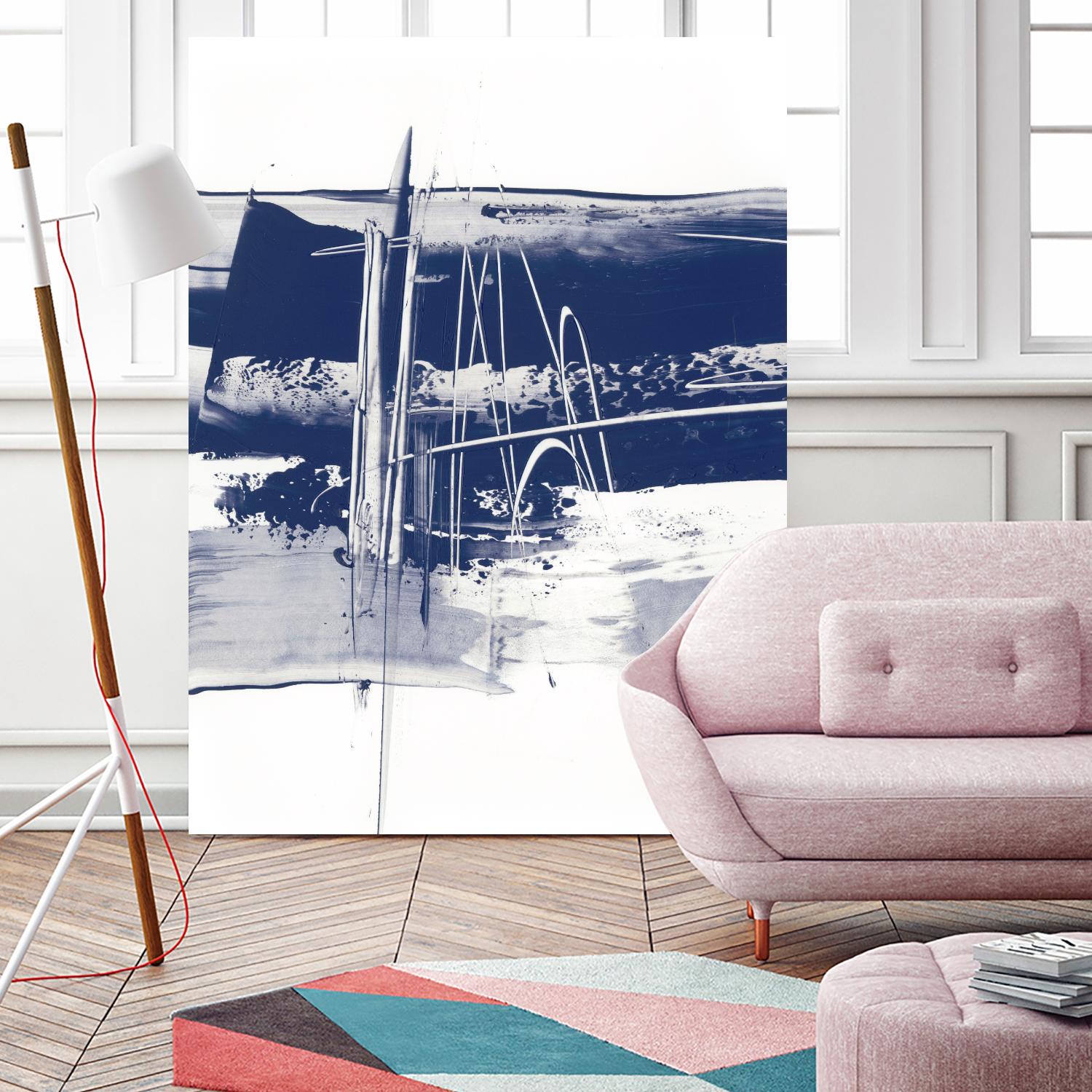 Alternating Current III by Ethan Harper on GIANT ART - blue abstract