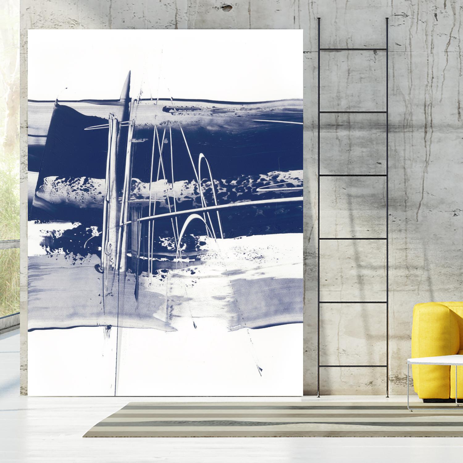 Alternating Current III by Ethan Harper on GIANT ART - blue abstract