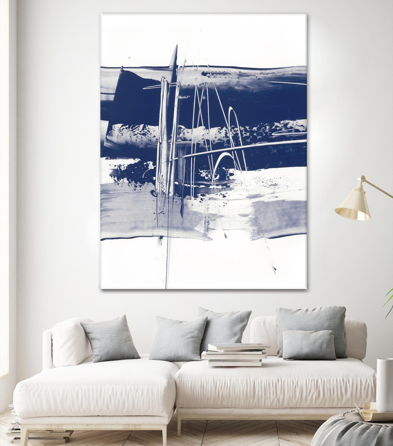 Alternating Current III by Ethan Harper on GIANT ART - blue abstract