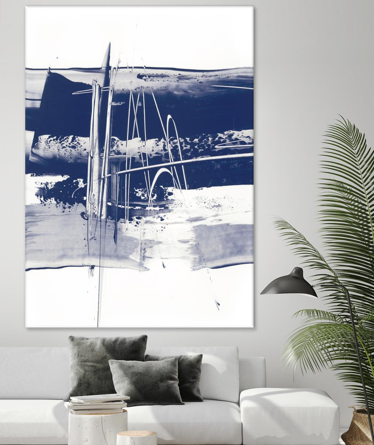 Alternating Current III by Ethan Harper on GIANT ART - blue abstract