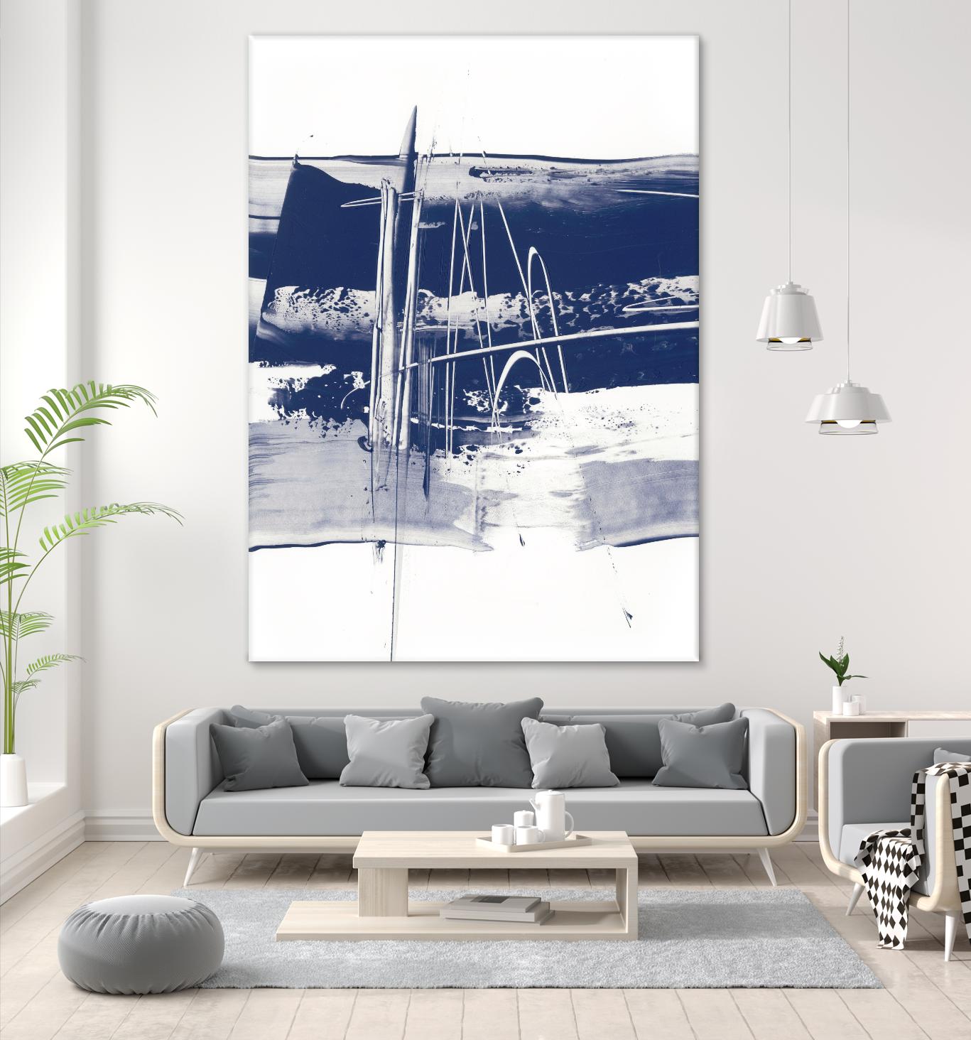 Alternating Current III by Ethan Harper on GIANT ART - blue abstract