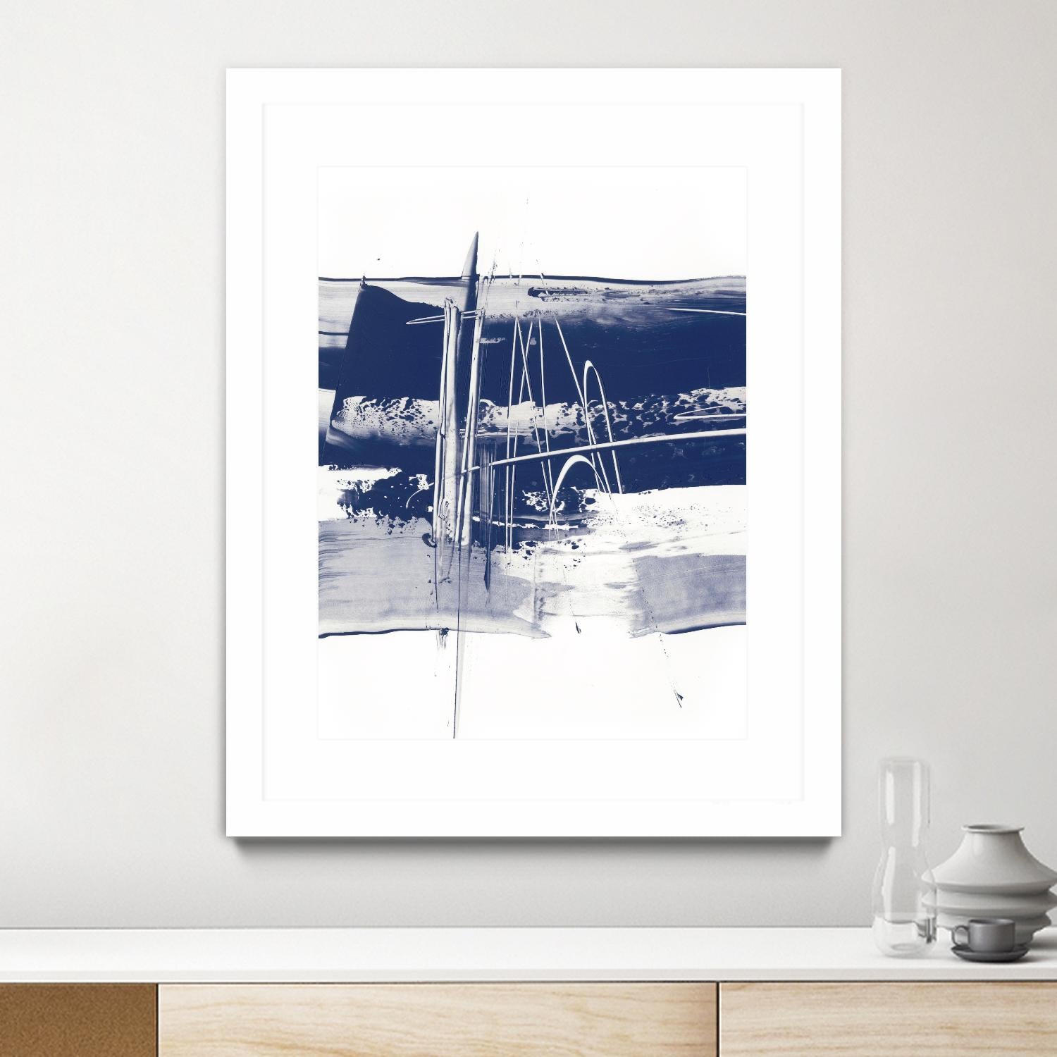 Alternating Current III by Ethan Harper on GIANT ART - blue abstract