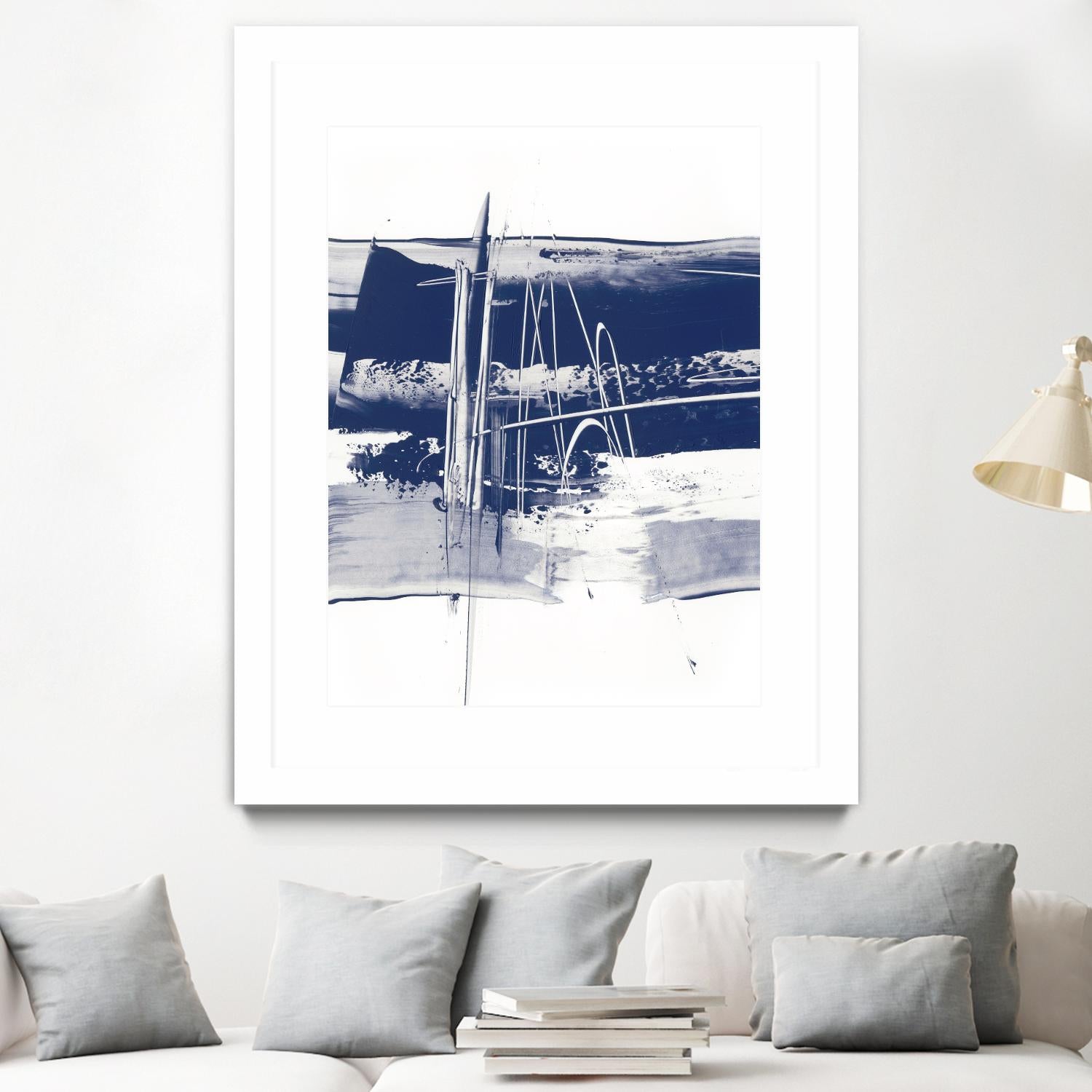 Alternating Current III by Ethan Harper on GIANT ART - blue abstract