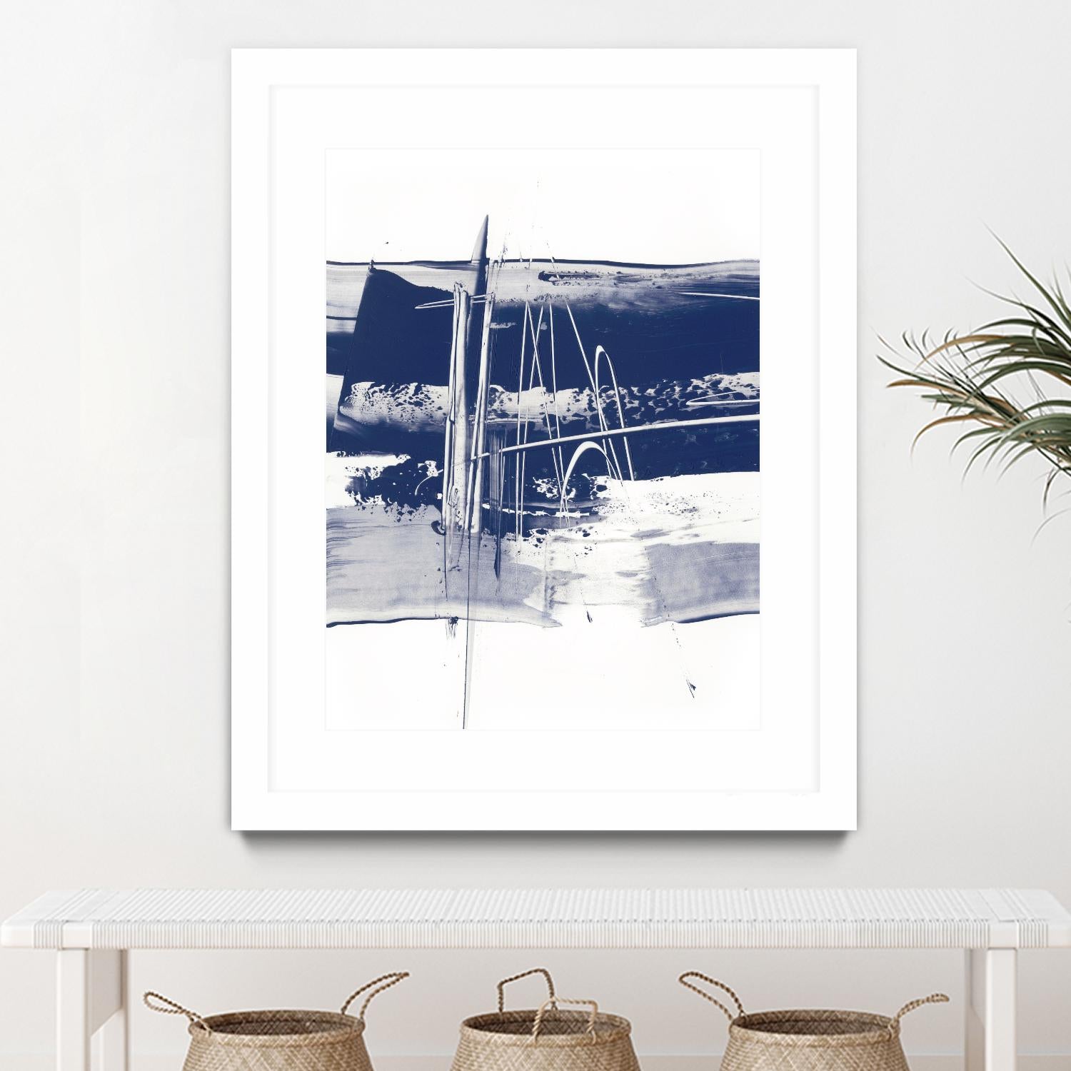 Alternating Current III by Ethan Harper on GIANT ART - blue abstract