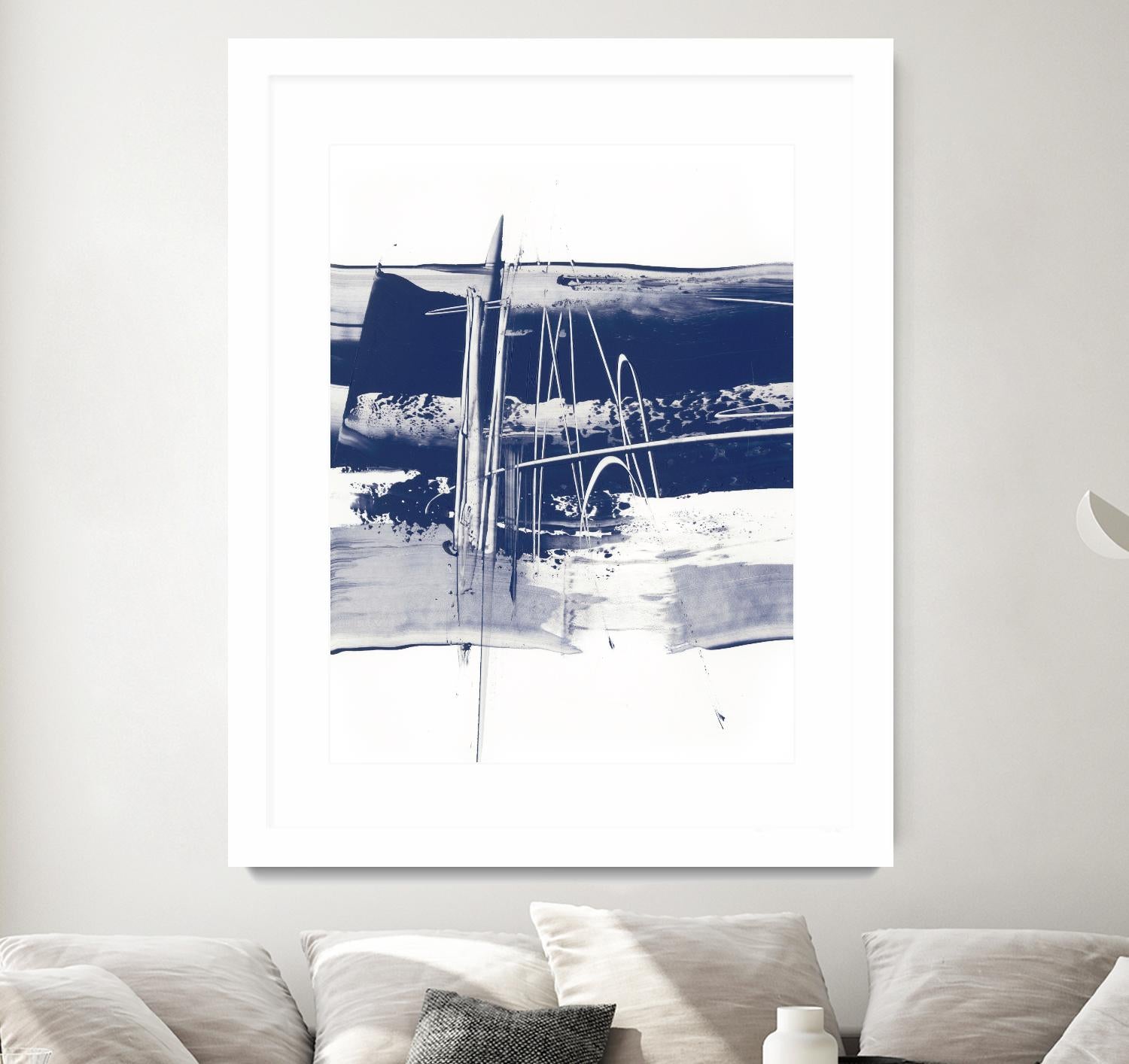 Alternating Current III by Ethan Harper on GIANT ART - blue abstract