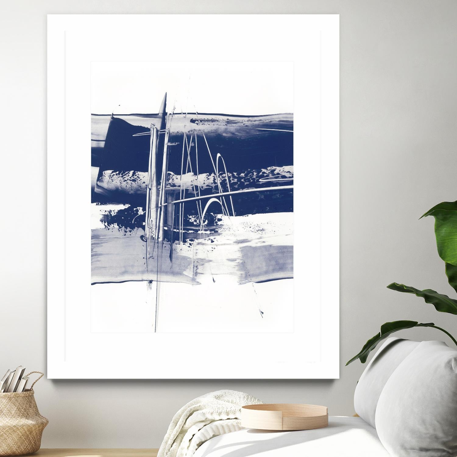 Alternating Current III by Ethan Harper on GIANT ART - blue abstract