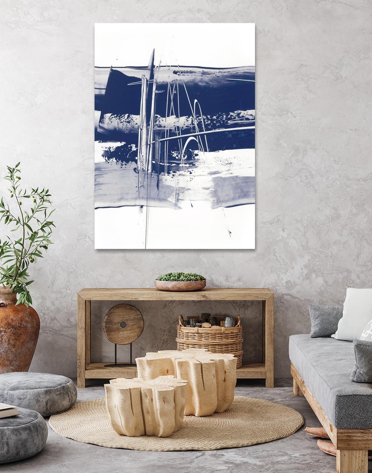 Alternating Current III by Ethan Harper on GIANT ART - blue abstract