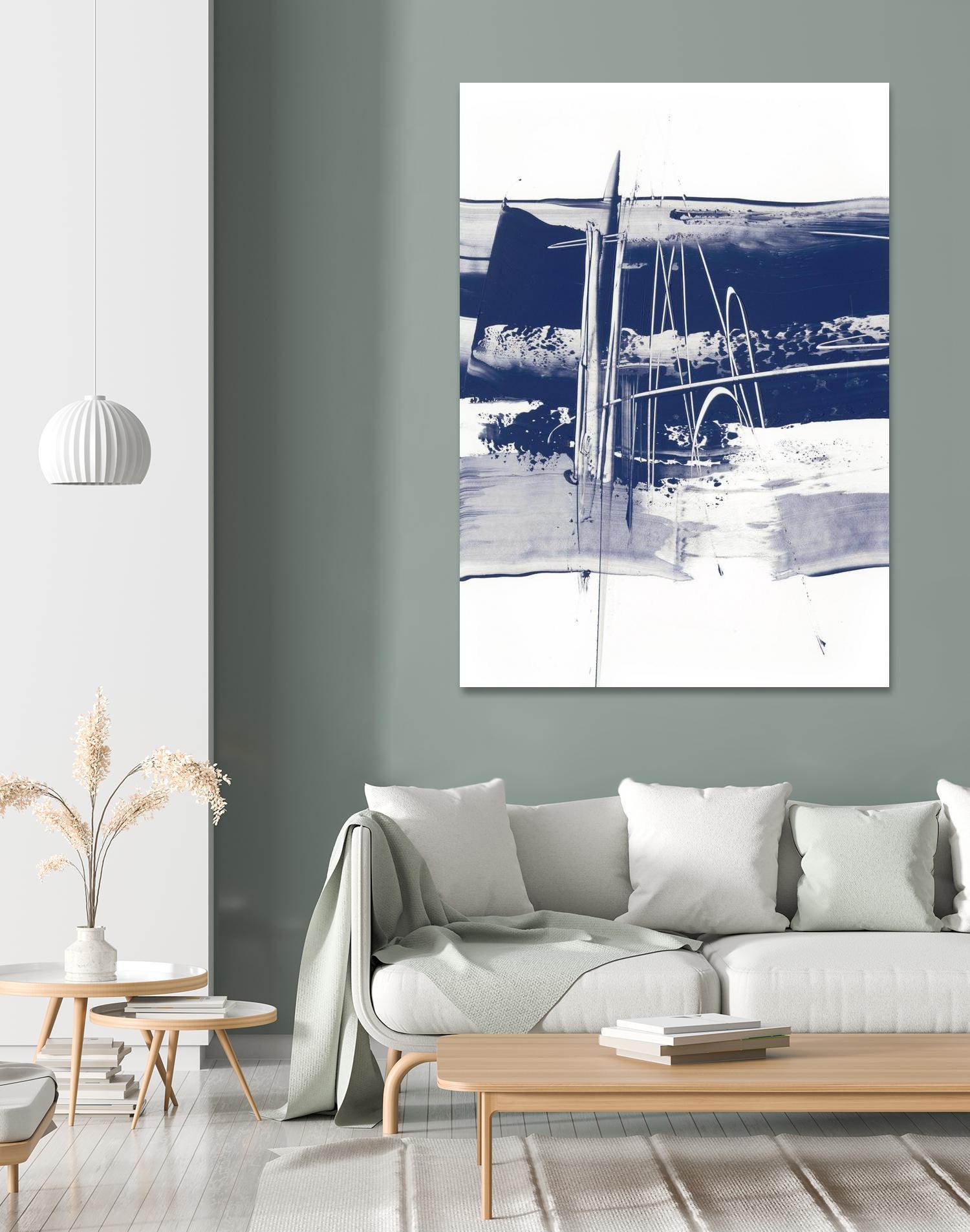 Alternating Current III by Ethan Harper on GIANT ART - blue abstract