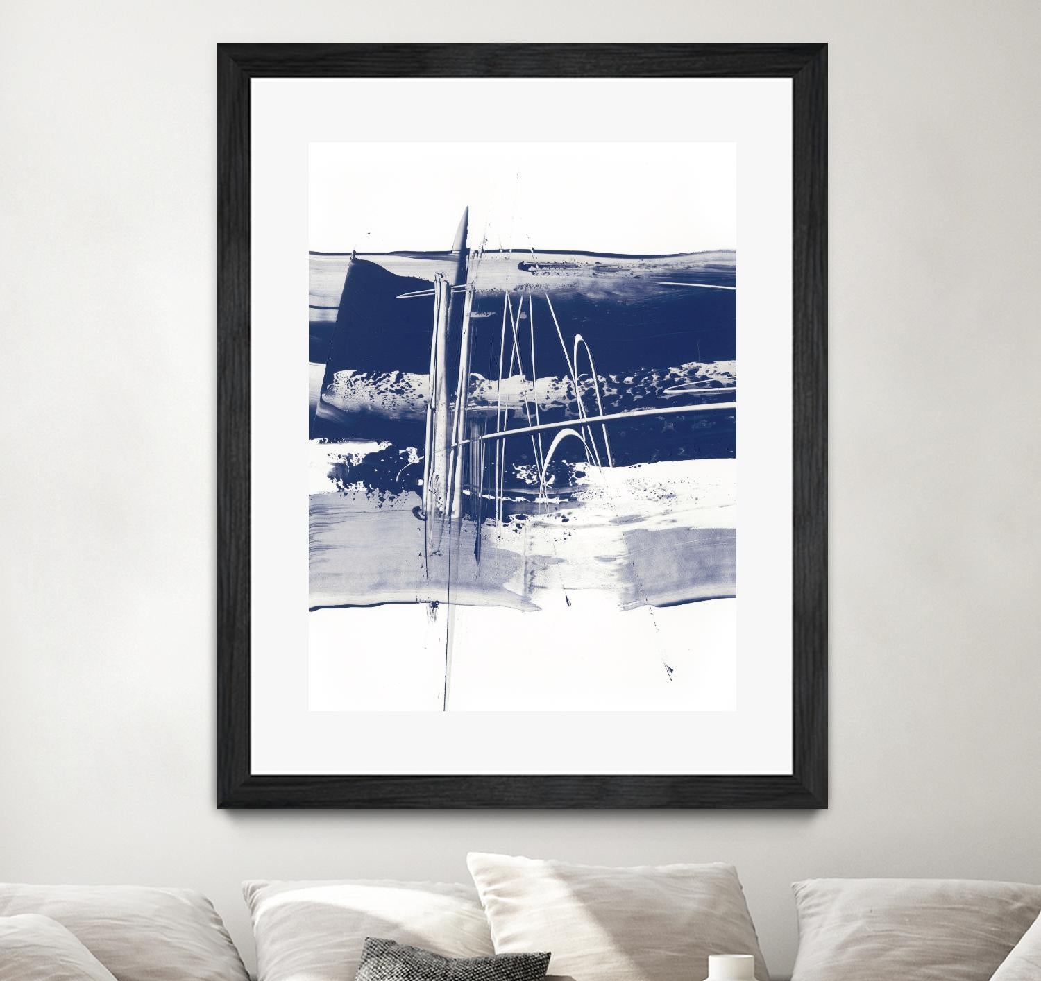 Alternating Current III by Ethan Harper on GIANT ART - blue abstract