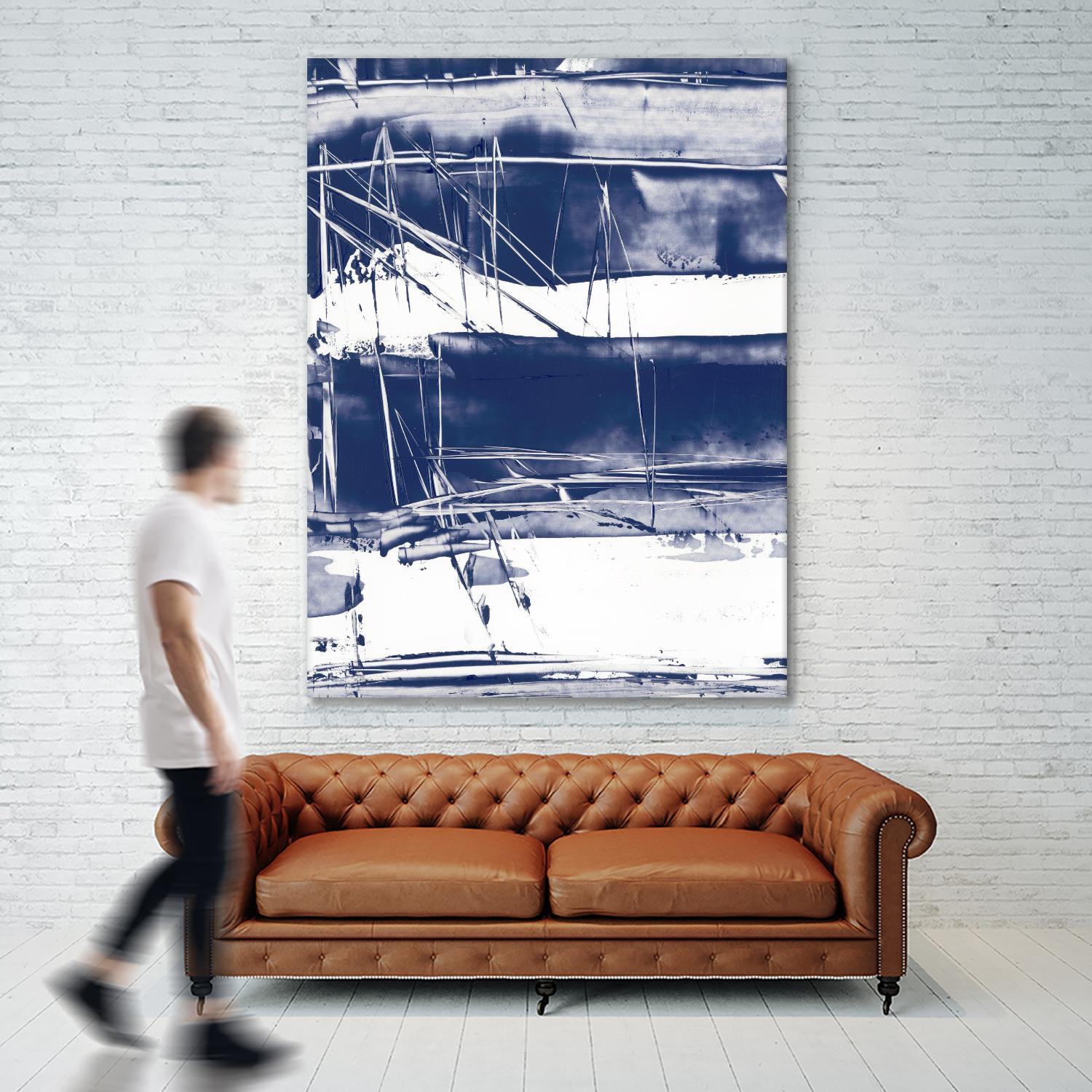 Alternating Current V by Ethan Harper on GIANT ART - blue abstract