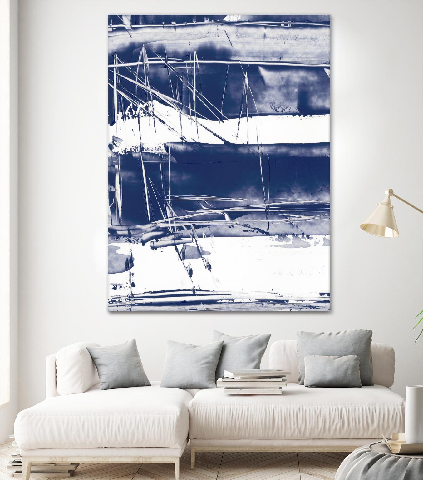 Alternating Current V by Ethan Harper on GIANT ART - blue abstract