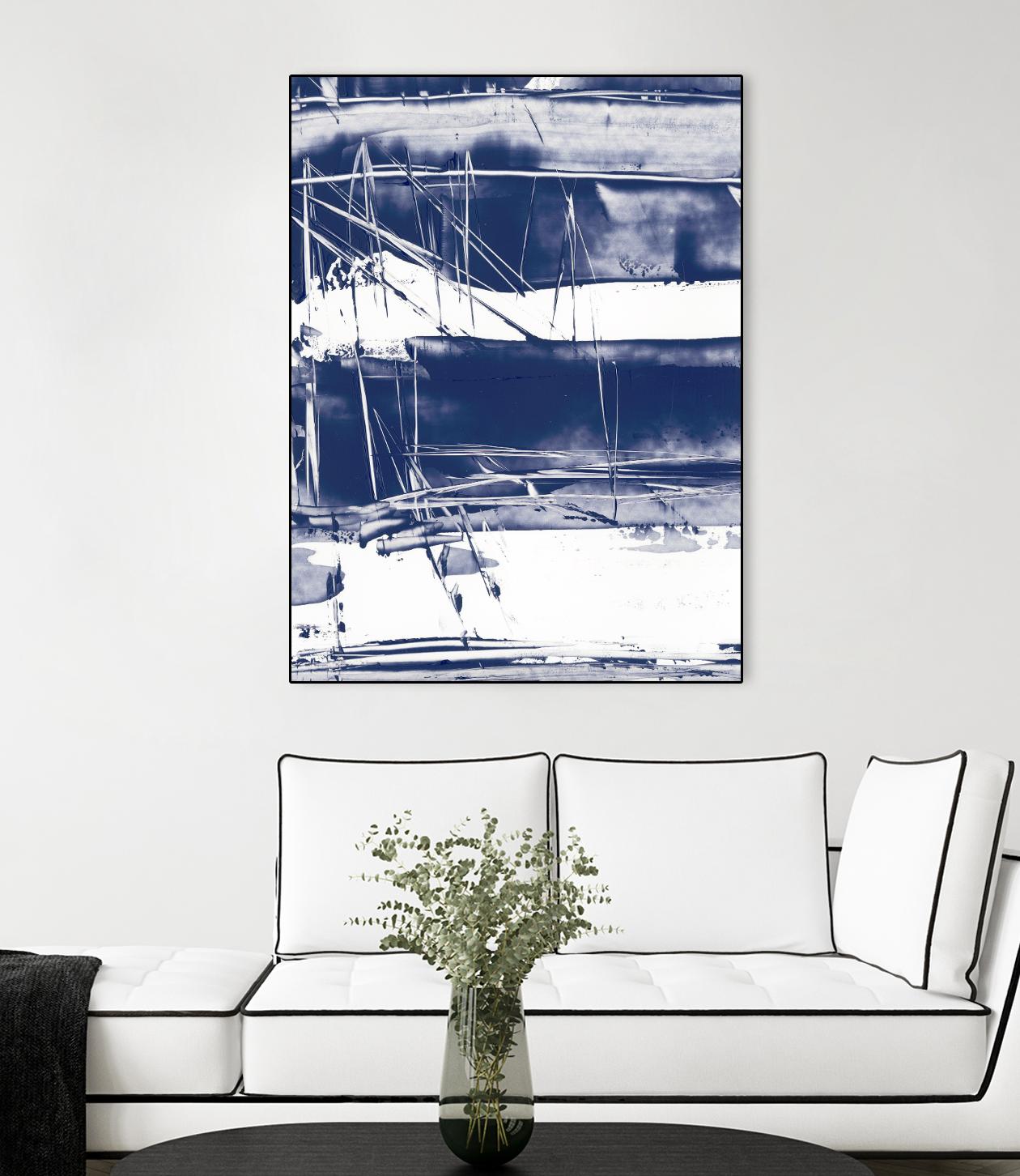 Alternating Current V by Ethan Harper on GIANT ART - blue abstract