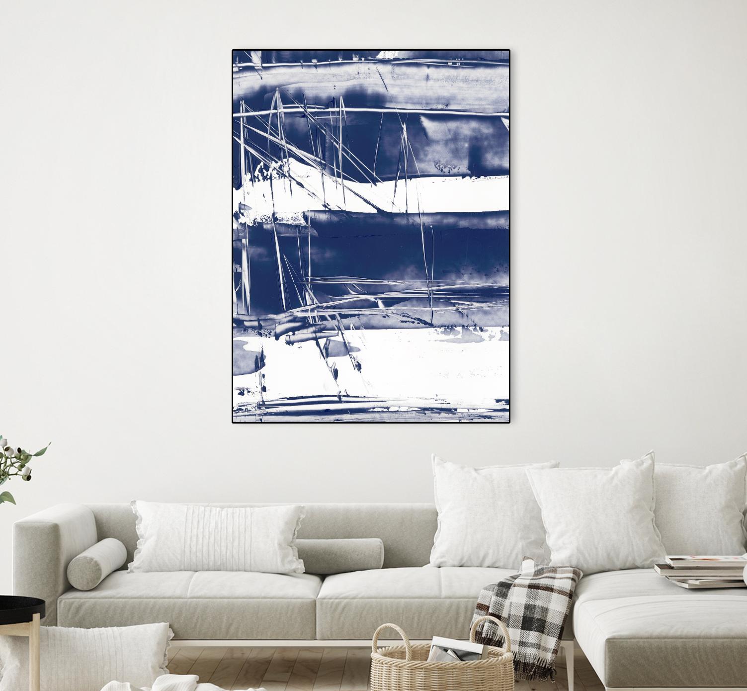 Alternating Current V by Ethan Harper on GIANT ART - blue abstract