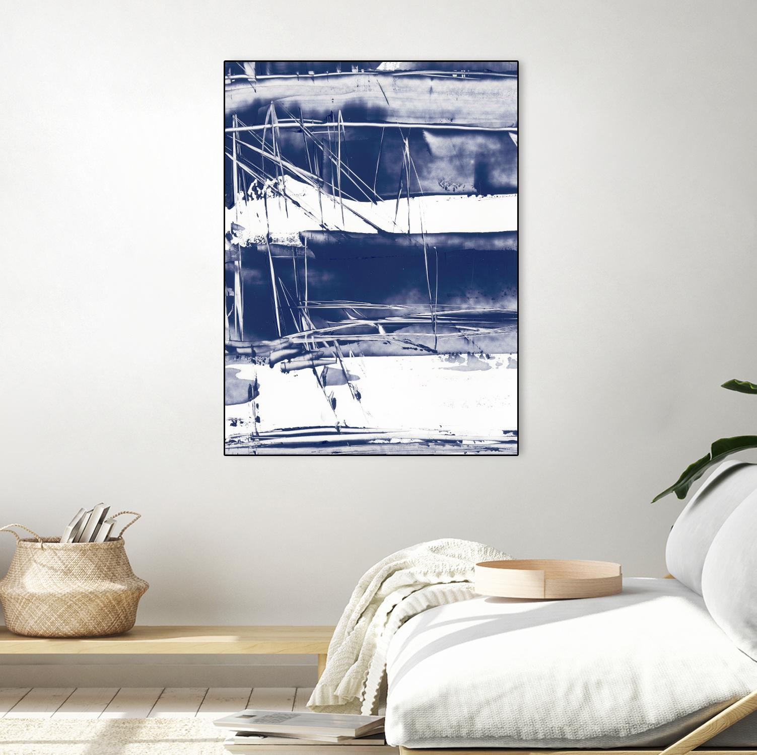 Alternating Current V by Ethan Harper on GIANT ART - blue abstract