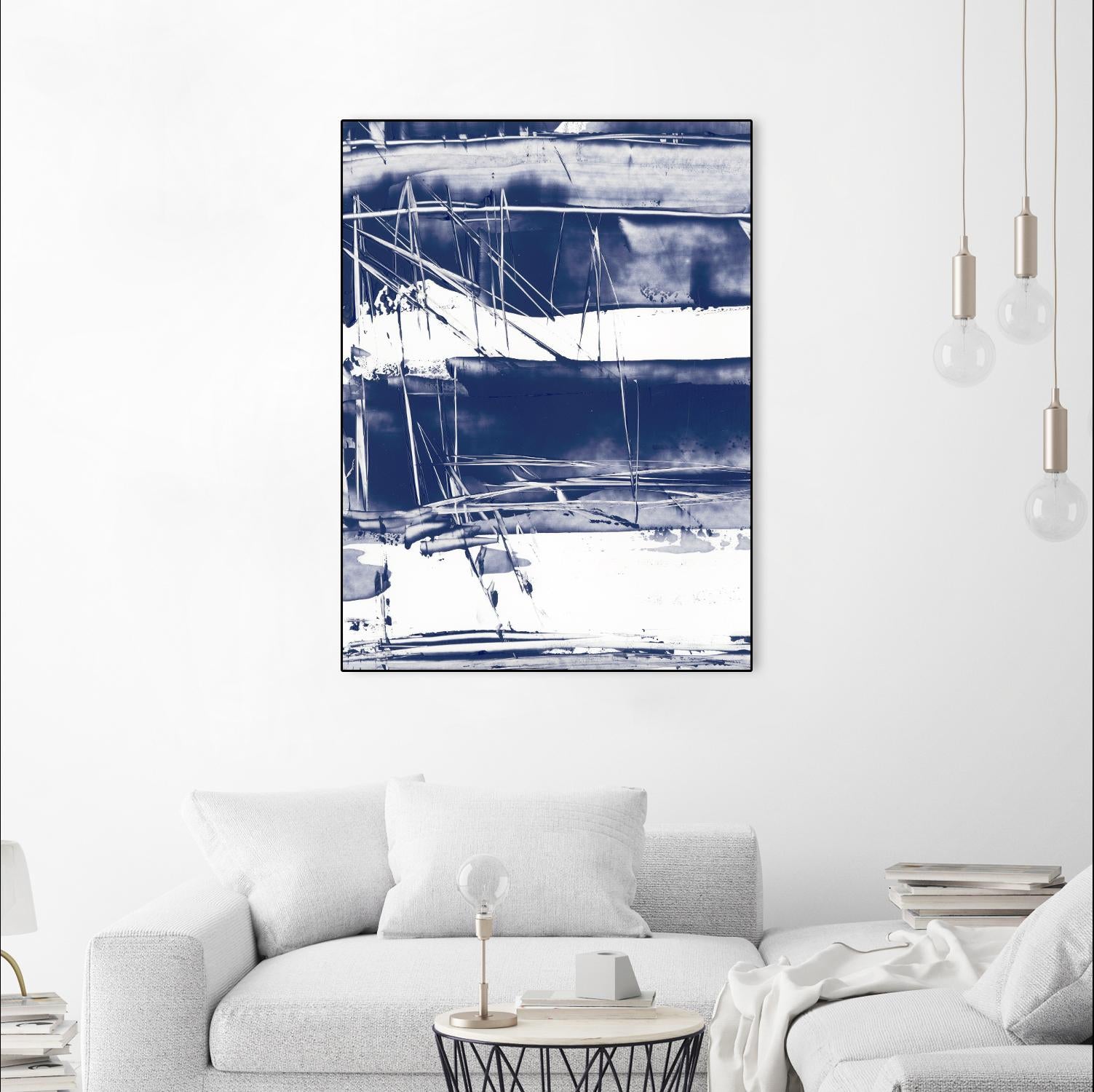 Alternating Current V by Ethan Harper on GIANT ART - blue abstract