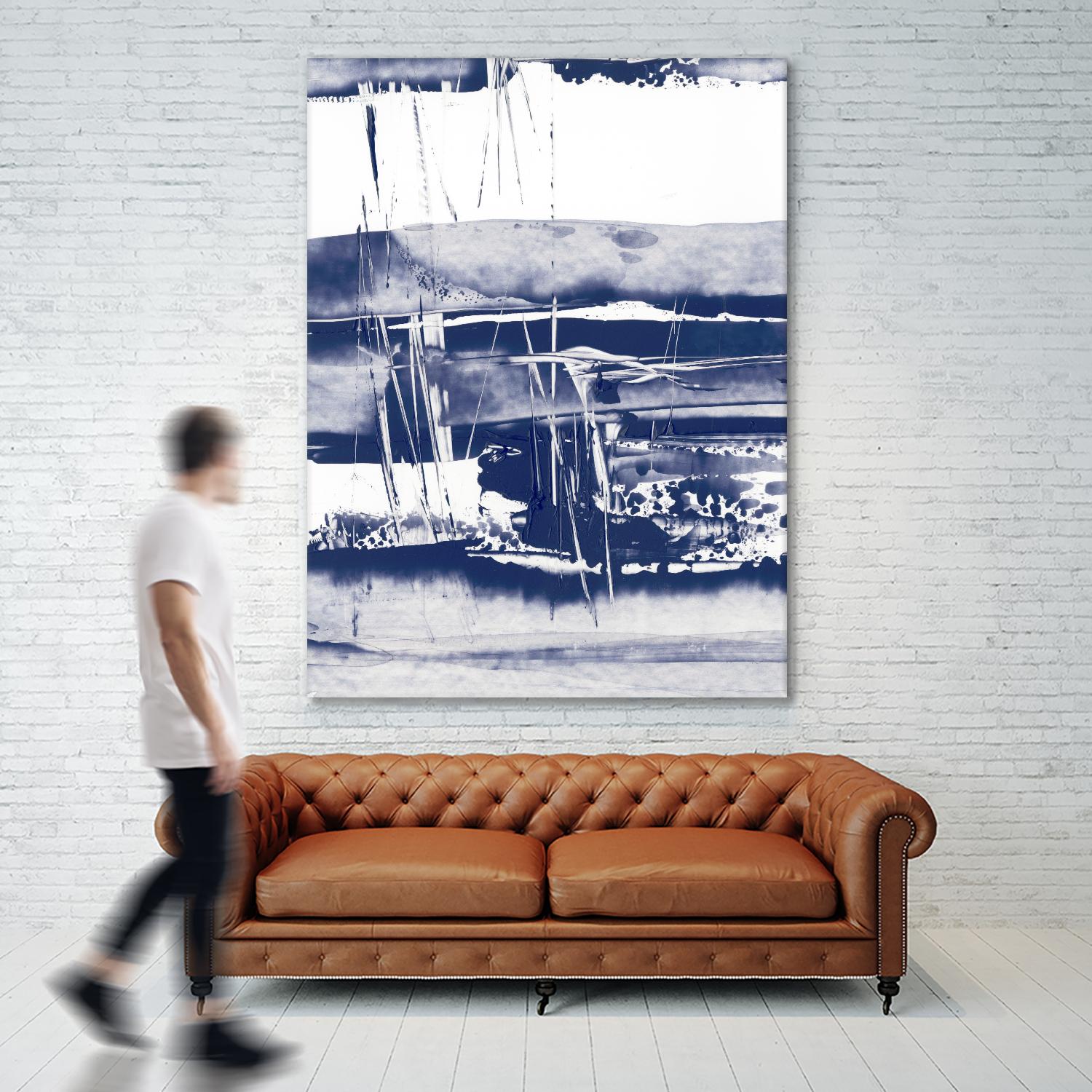 Alternating Current VI by Ethan Harper on GIANT ART - blue abstract