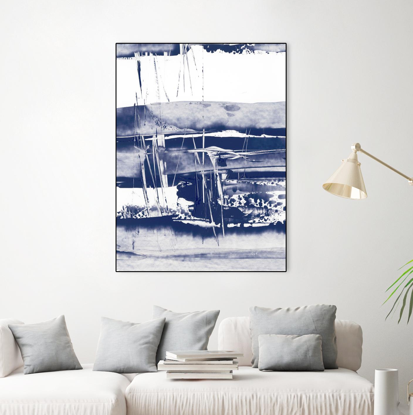 Alternating Current VI by Ethan Harper on GIANT ART - blue abstract