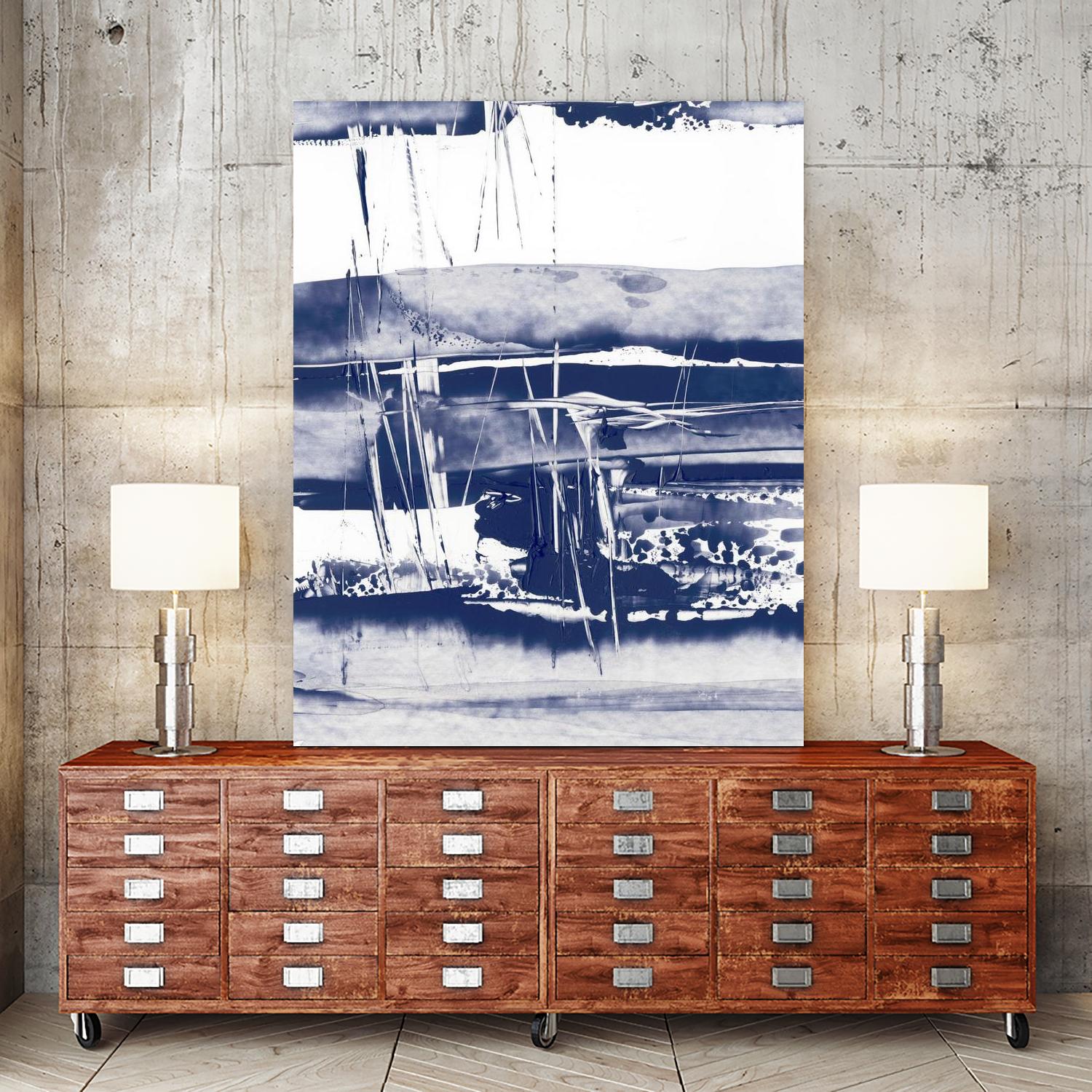 Alternating Current VI by Ethan Harper on GIANT ART - blue abstract