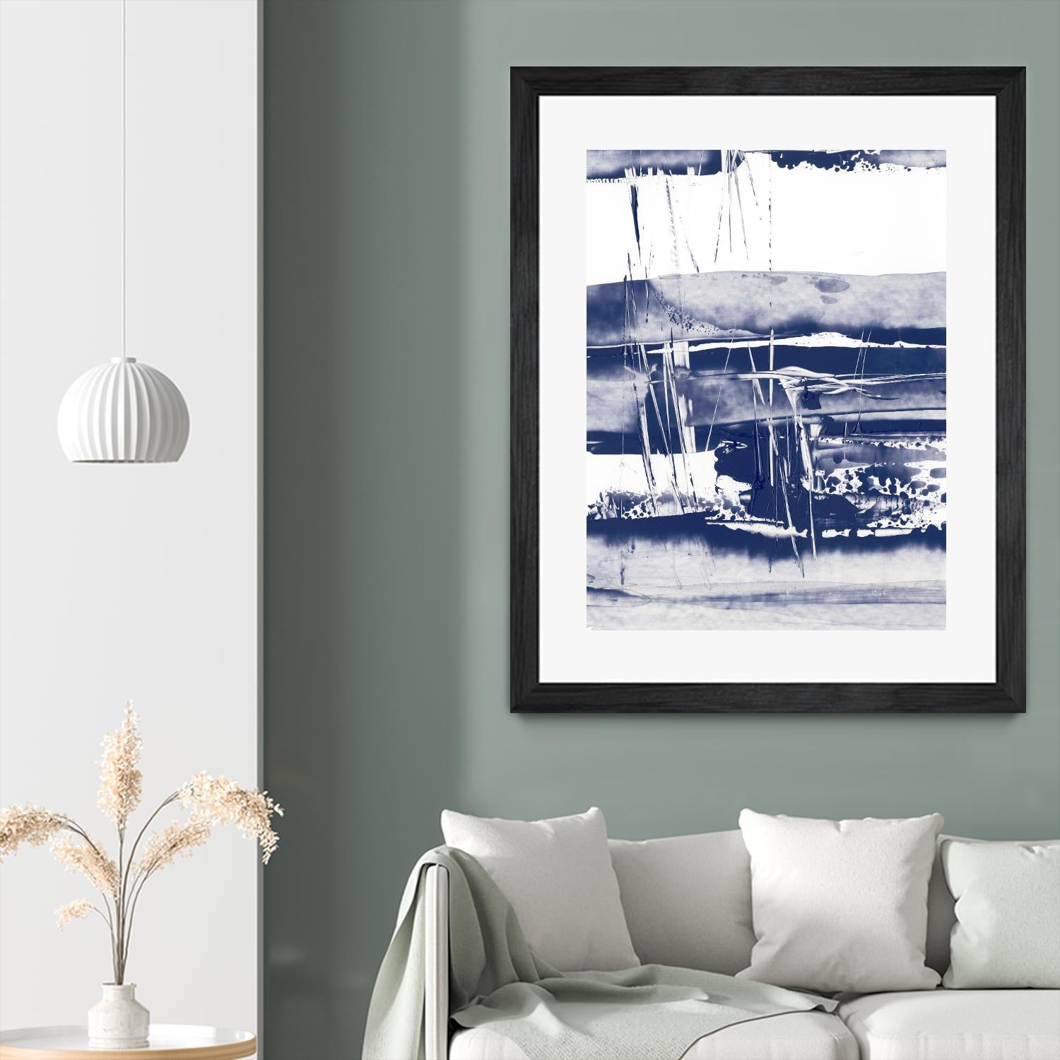 Alternating Current VI by Ethan Harper on GIANT ART - blue abstract