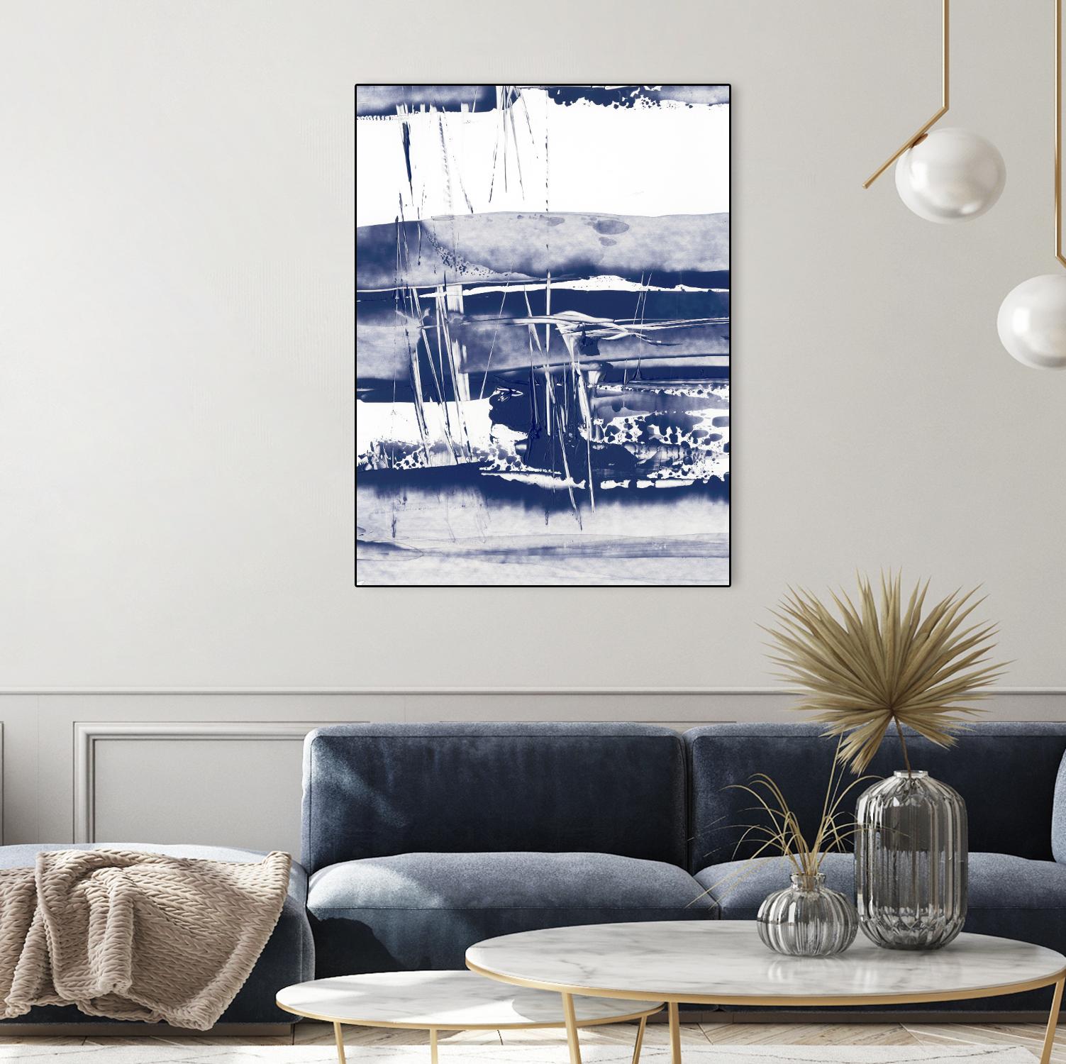 Alternating Current VI by Ethan Harper on GIANT ART - blue abstract